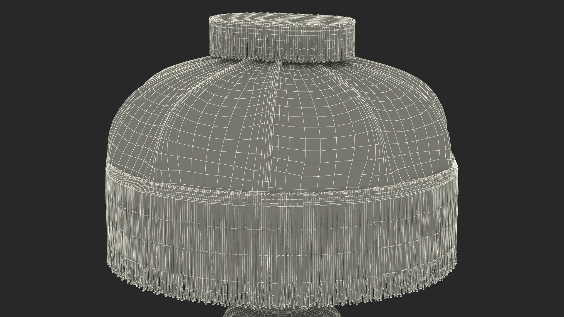 3D Old Dirty Vintage Table Lamp model