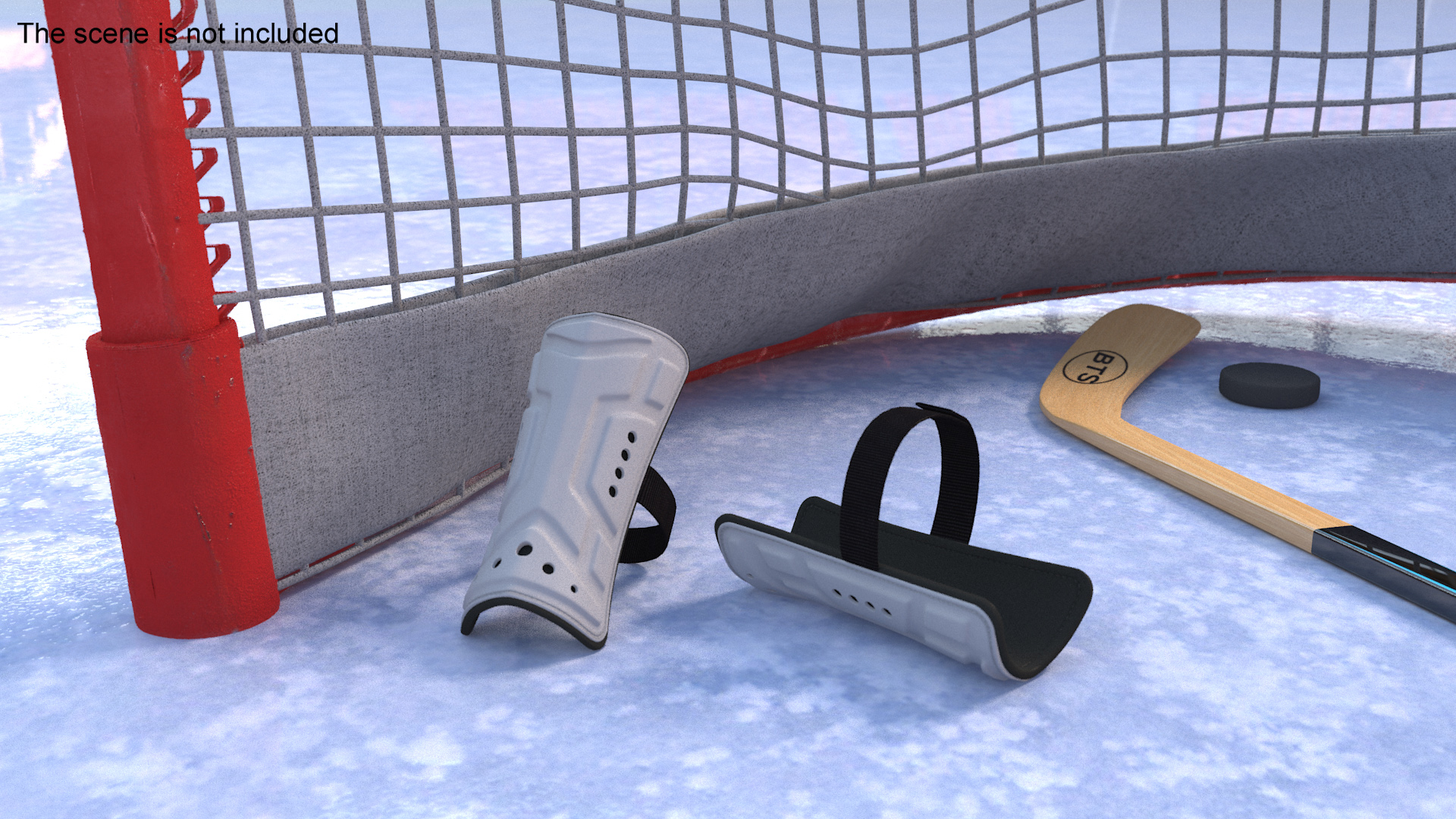 Hockey Goalie Leg Pads 3D