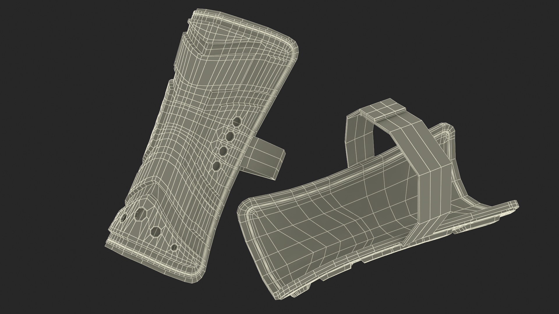 Hockey Goalie Leg Pads 3D