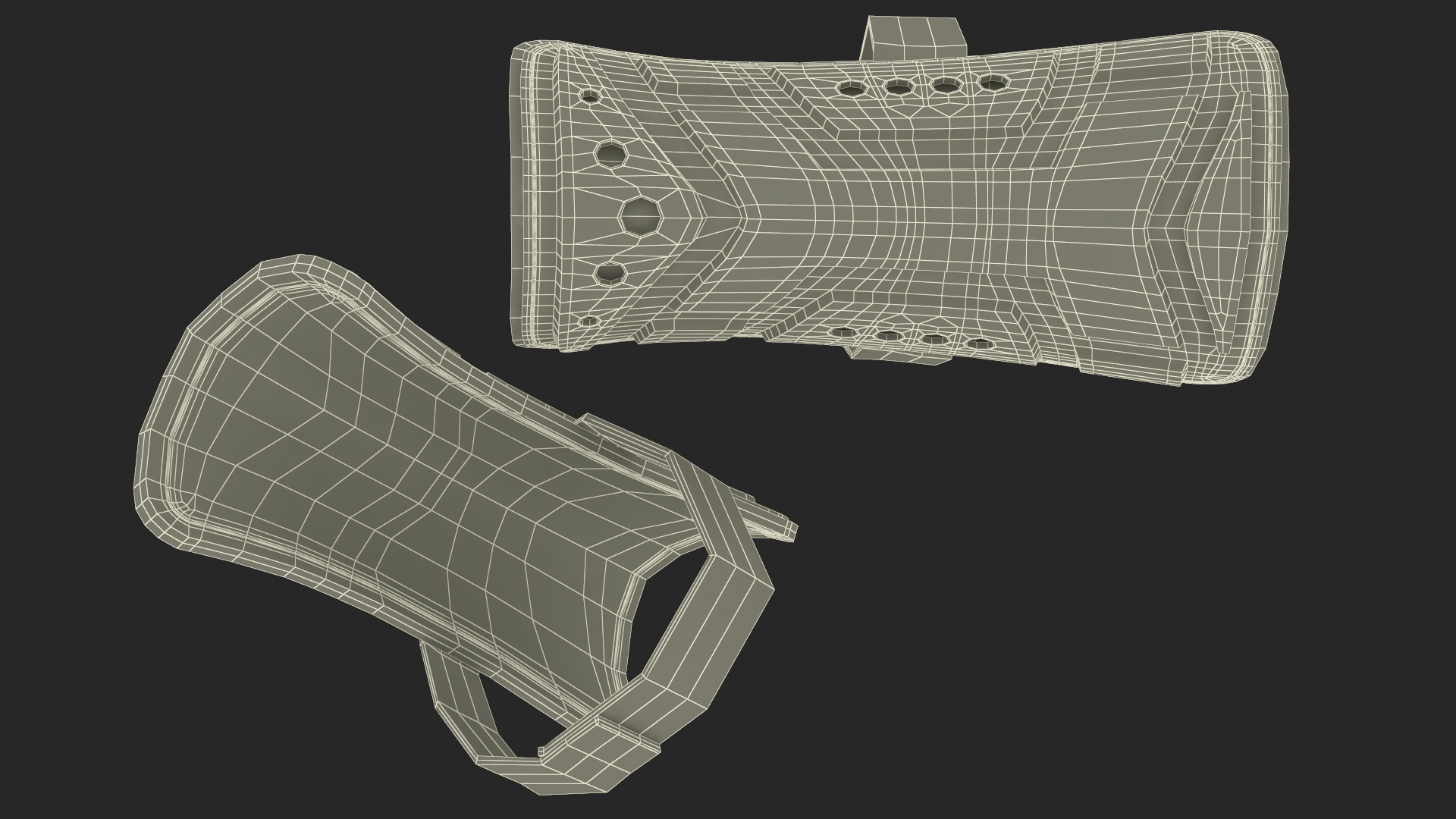 Hockey Goalie Leg Pads 3D