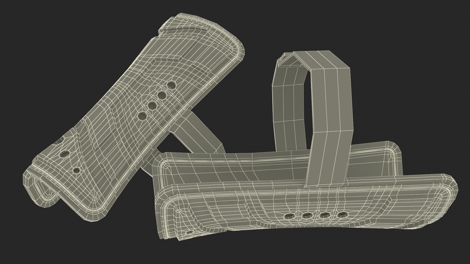 Hockey Goalie Leg Pads 3D