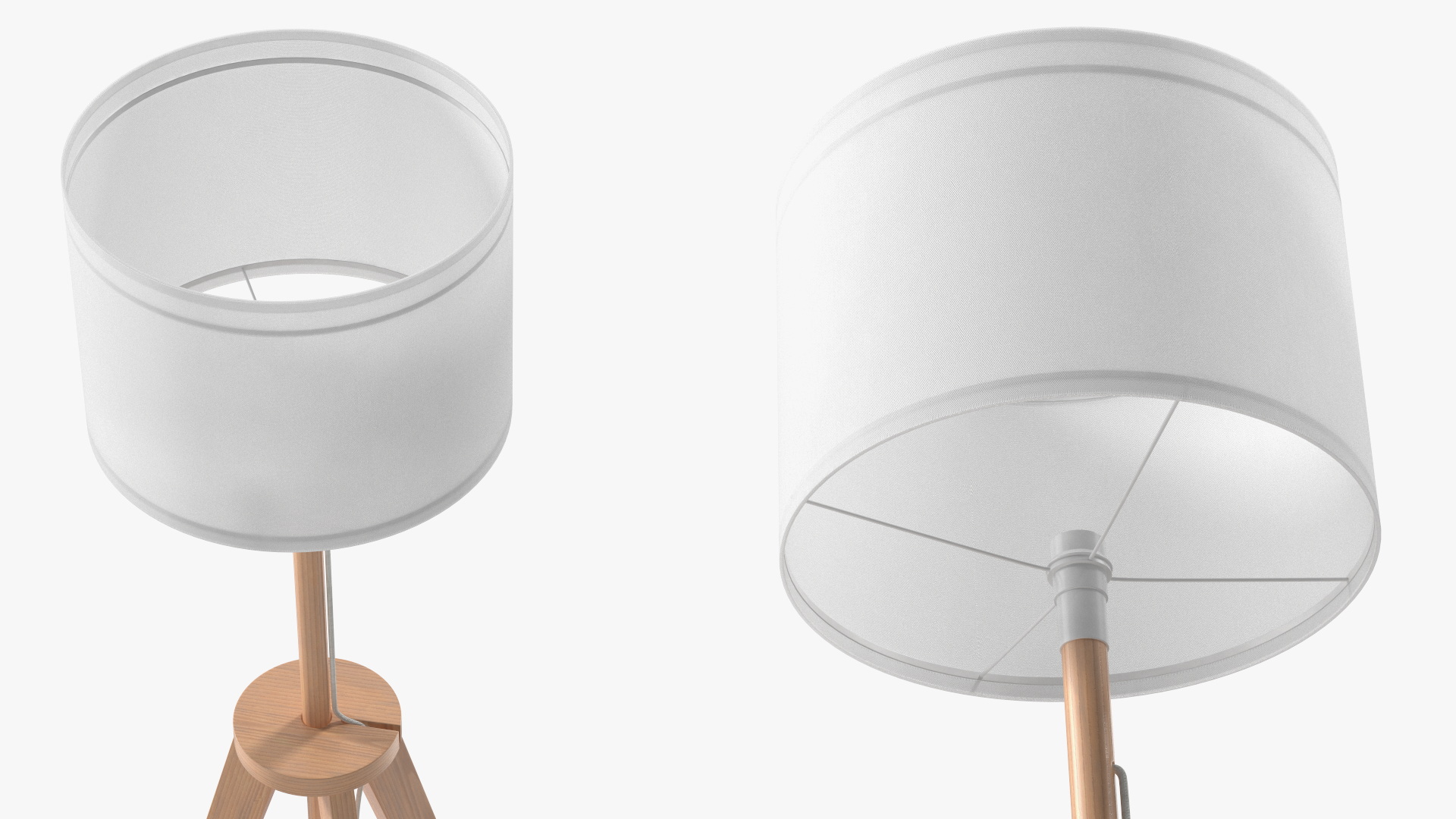 3D model Wood Floor Lamp