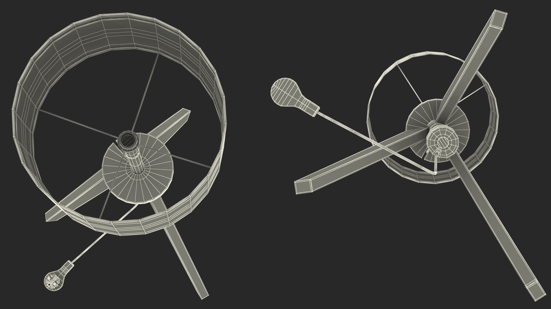 3D model Wood Floor Lamp