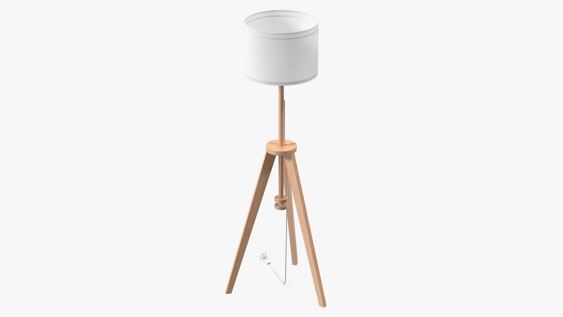 3D model Wood Floor Lamp