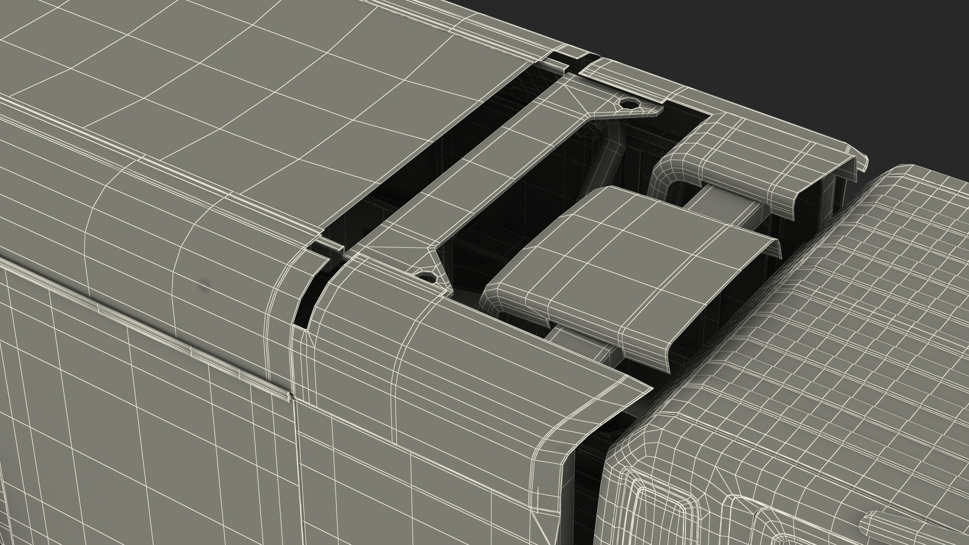 Rally Truck Hino Ranger Lights On Simple Interior 3D model
