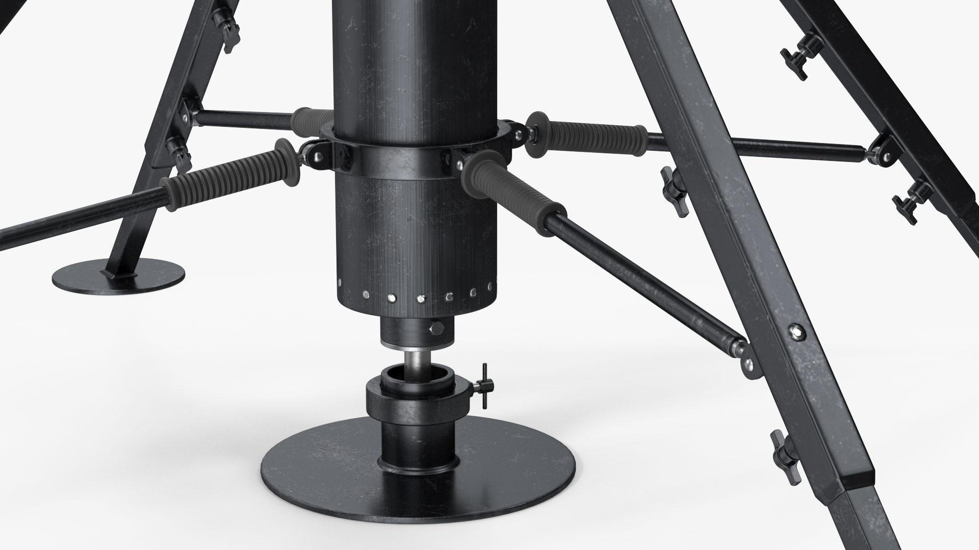 3D model Anti UAV Electro Optical System and Directional RF Inhibitor