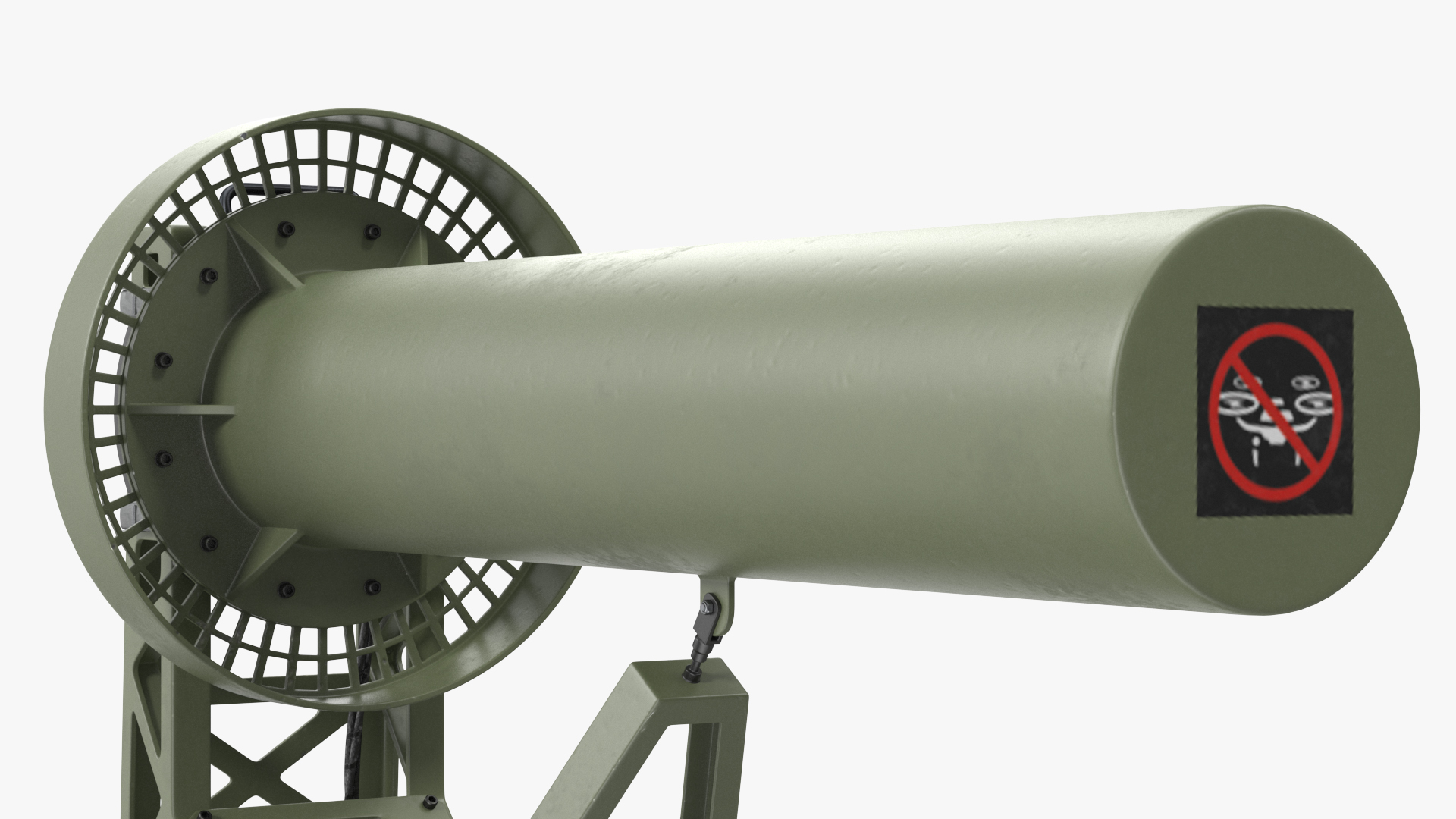 3D model Anti UAV Electro Optical System and Directional RF Inhibitor