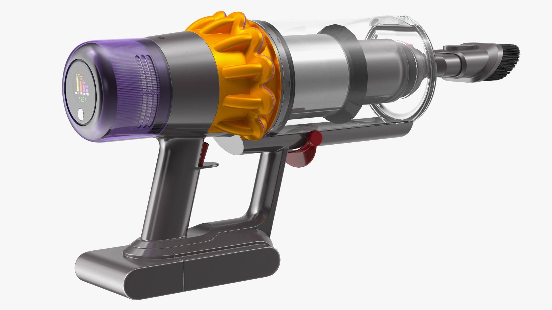 3D model Dyson V15 Cordless Vacuum Cleaner with Combi Brush