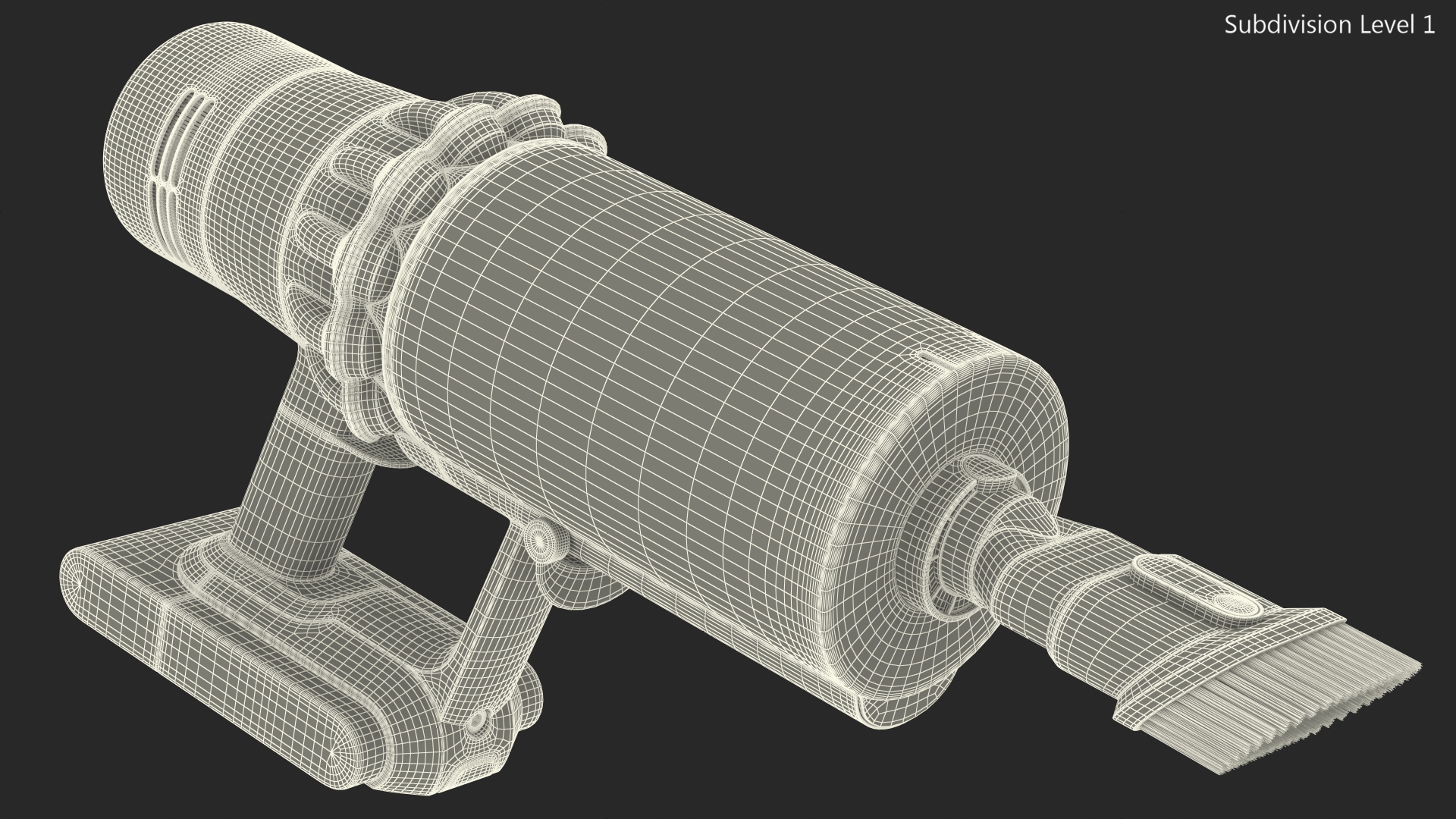 3D model Dyson V15 Cordless Vacuum Cleaner with Combi Brush