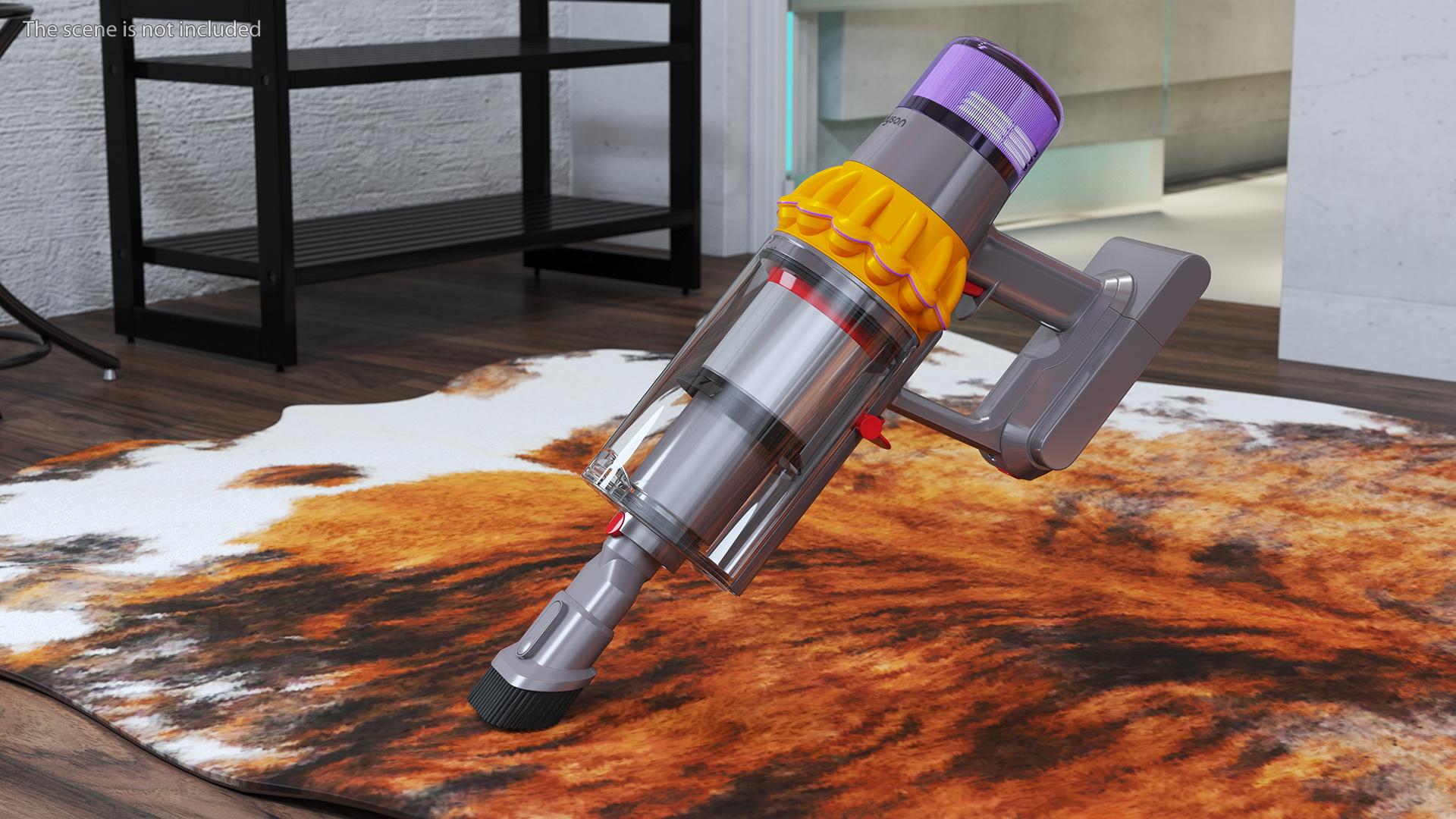 3D model Dyson V15 Cordless Vacuum Cleaner with Combi Brush