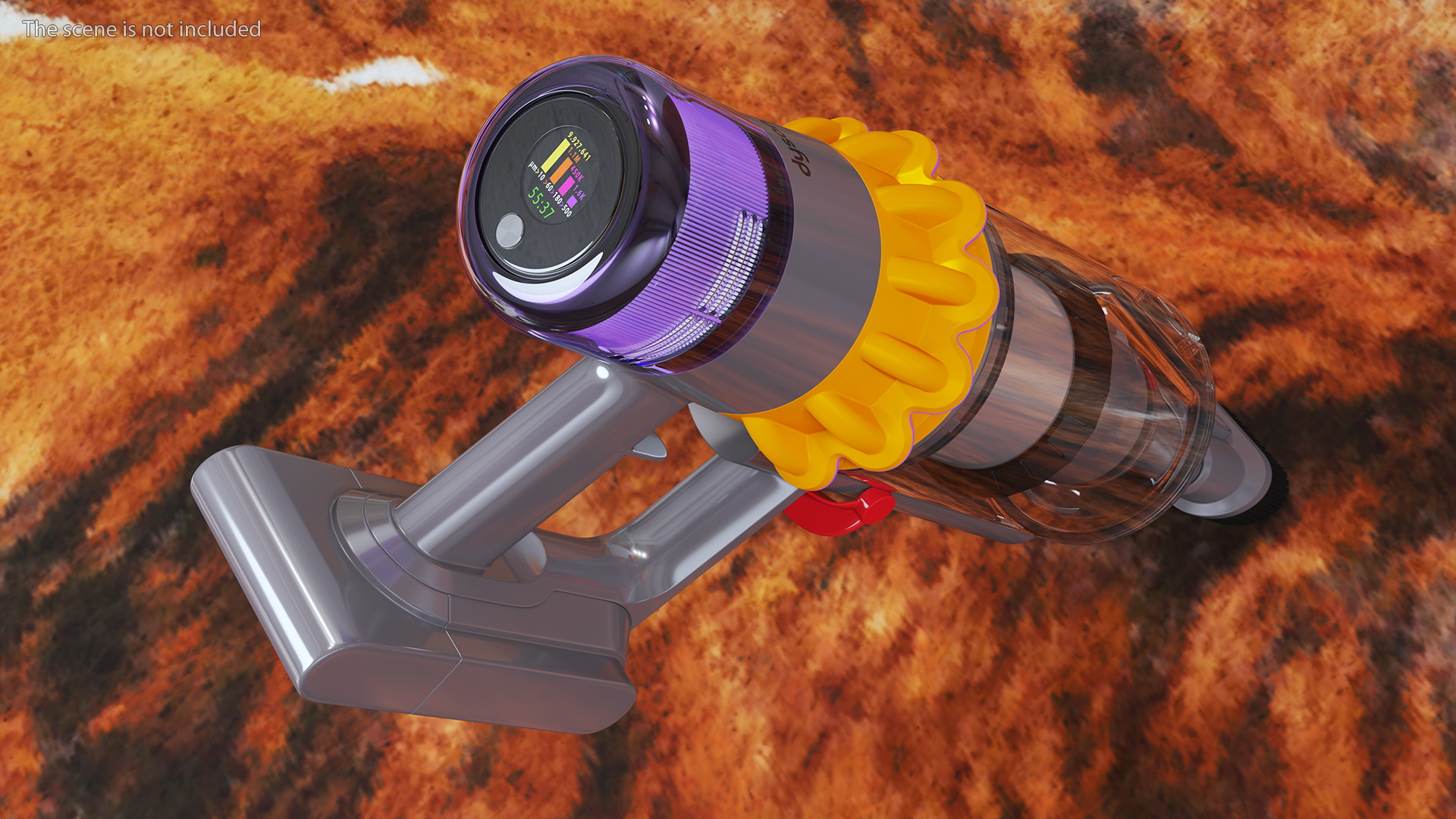 3D model Dyson V15 Cordless Vacuum Cleaner with Combi Brush