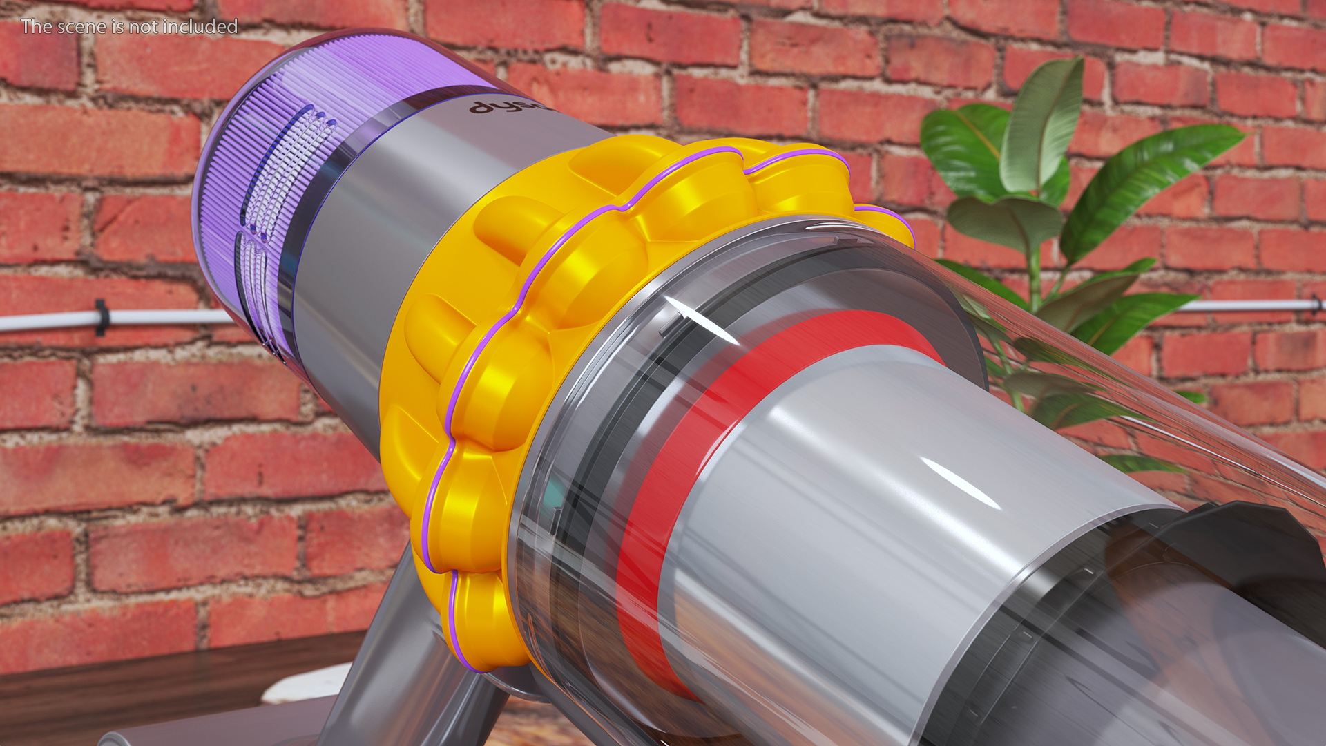 3D model Dyson V15 Cordless Vacuum Cleaner with Combi Brush