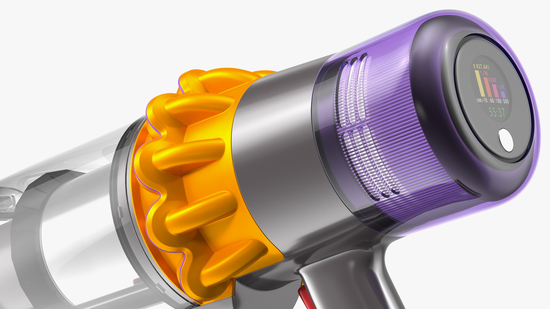 3D model Dyson V15 Cordless Vacuum Cleaner with Combi Brush