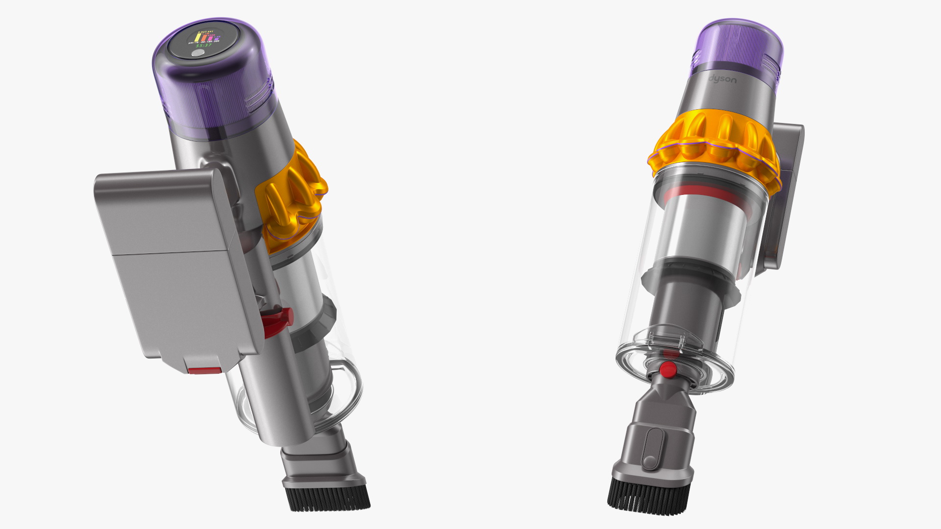 3D model Dyson V15 Cordless Vacuum Cleaner with Combi Brush