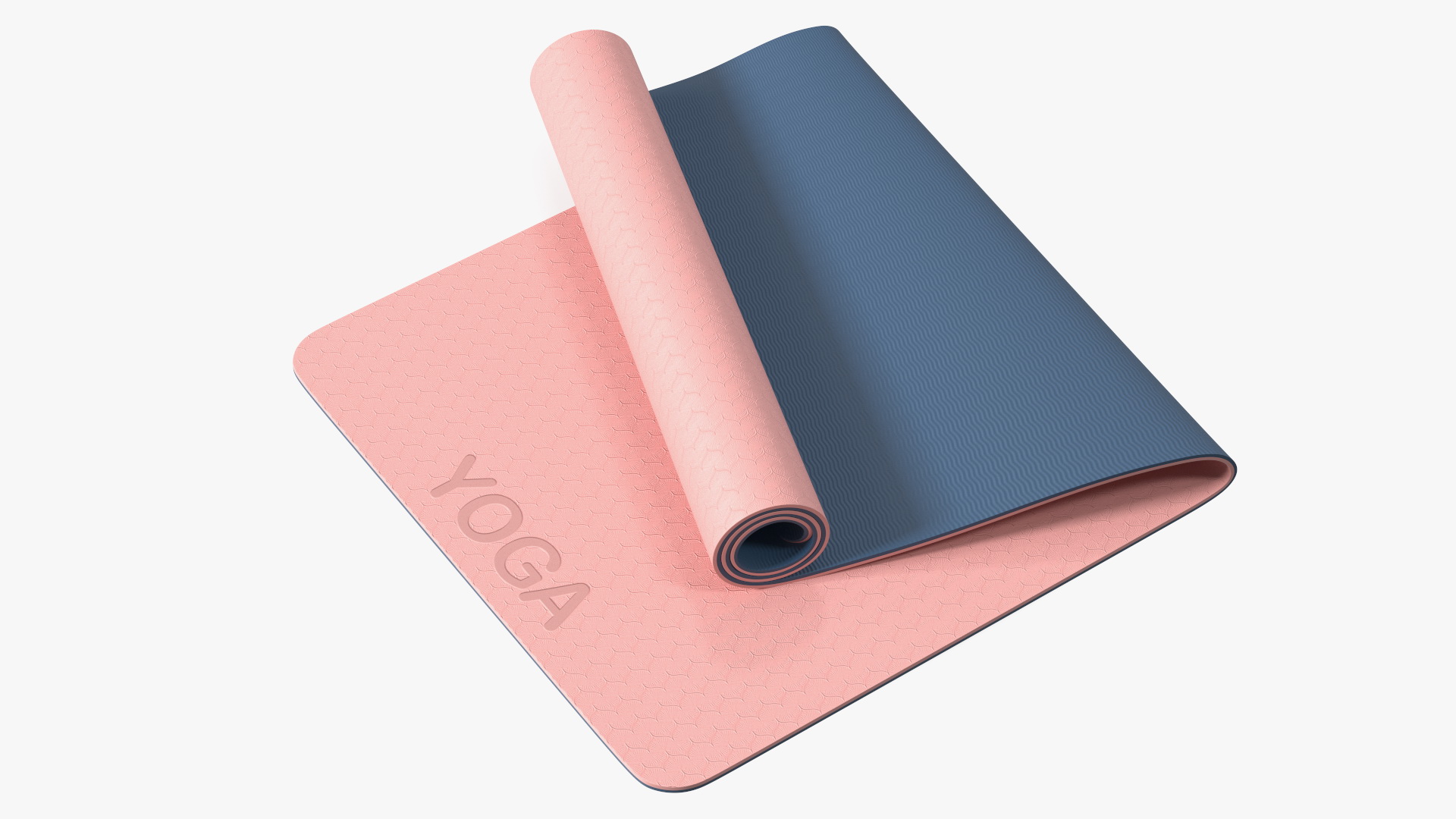 3D model Yoga Mat Folded Pink