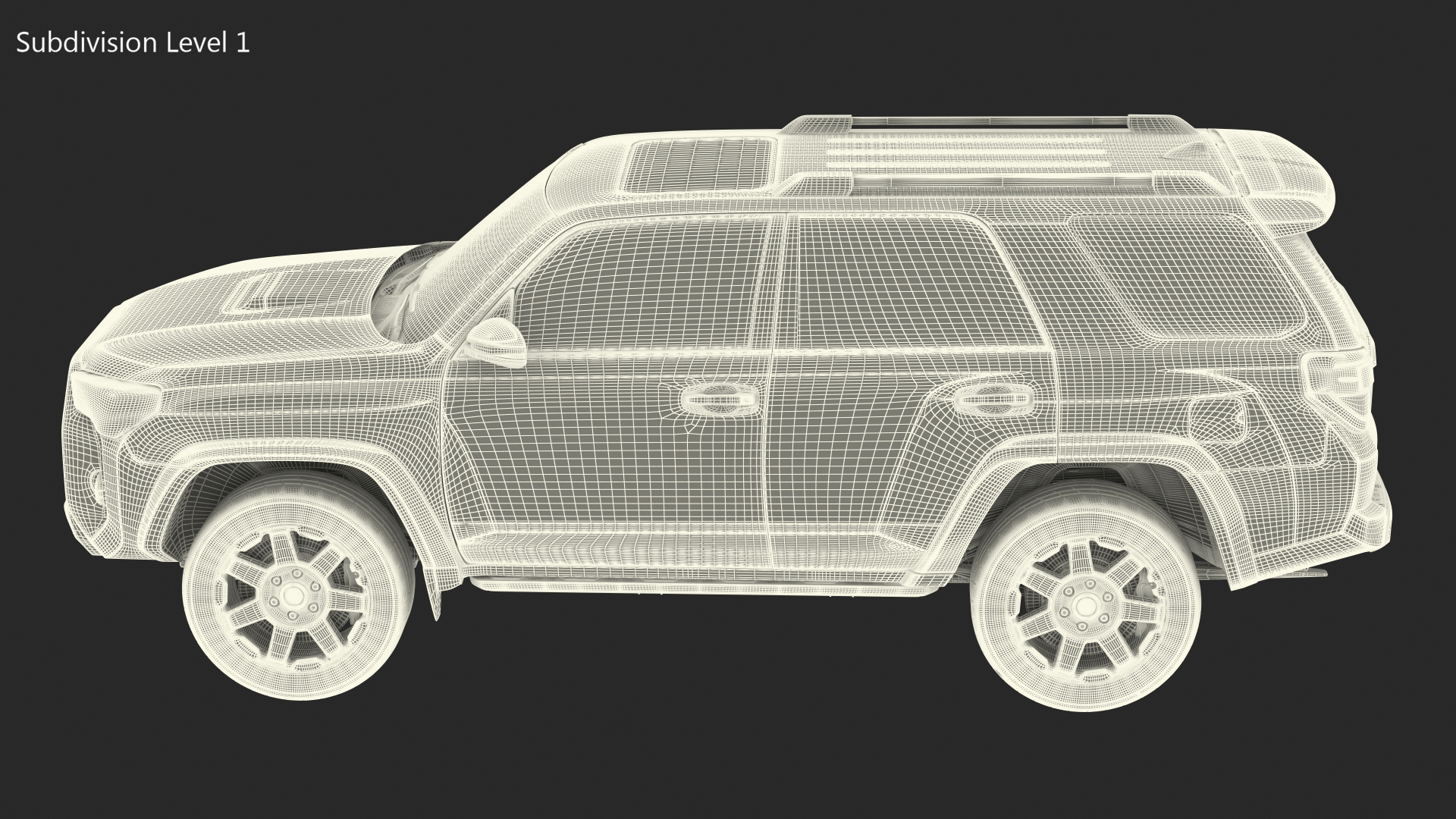 3D 4x4 SUV Generic Simple Interior