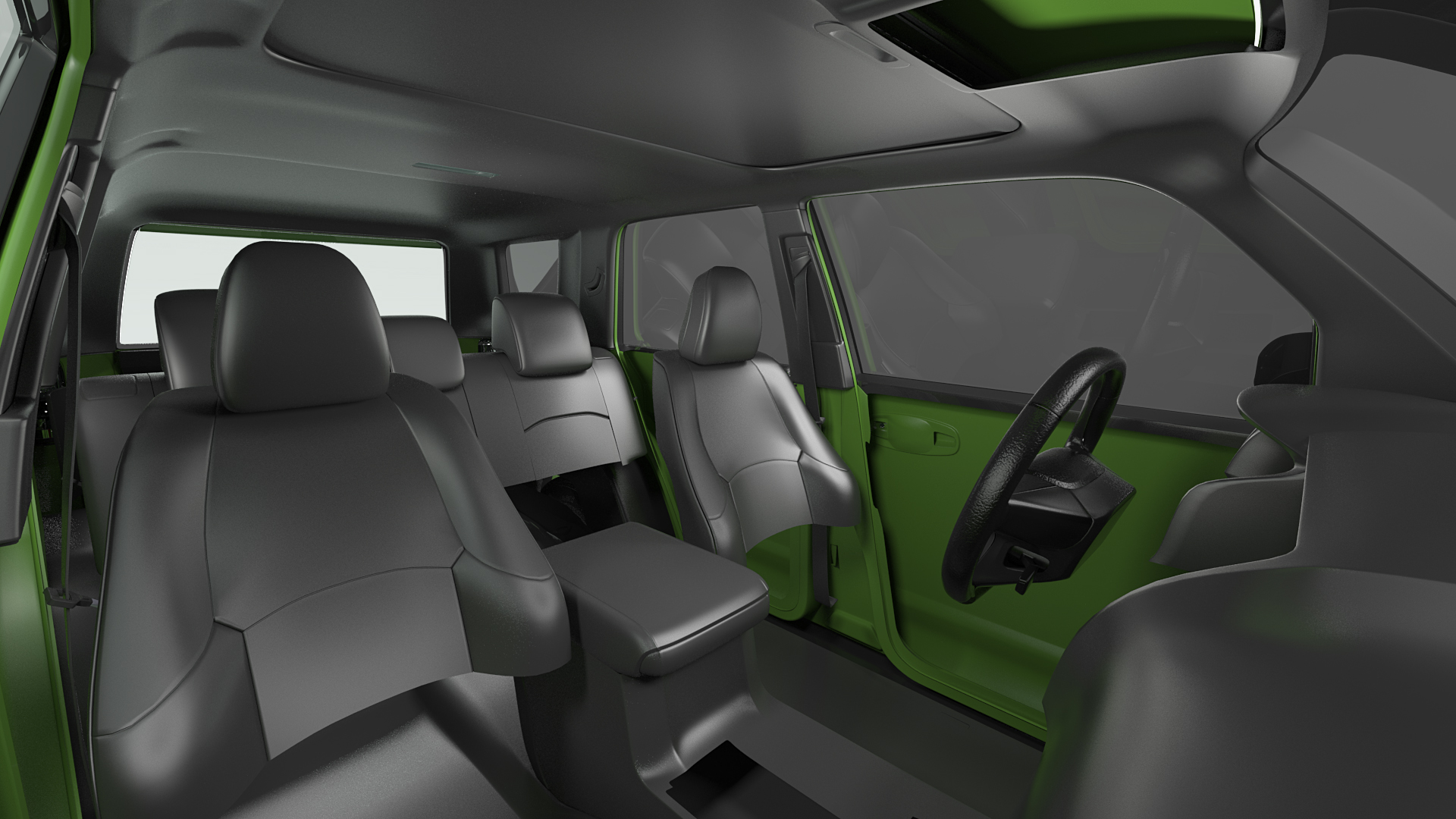 3D 4x4 SUV Generic Simple Interior
