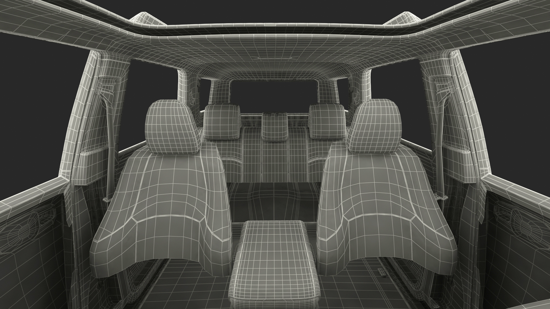 3D 4x4 SUV Generic Simple Interior