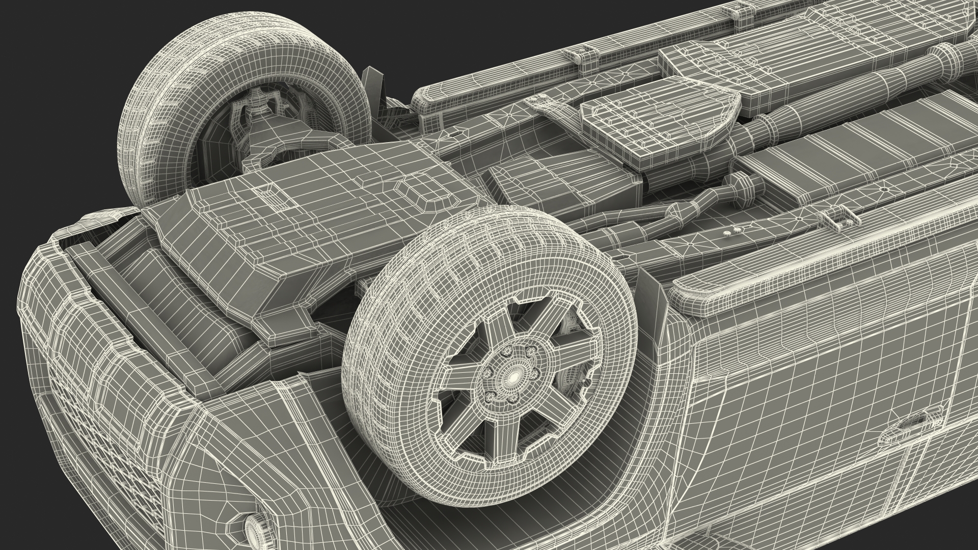 3D 4x4 SUV Generic Simple Interior
