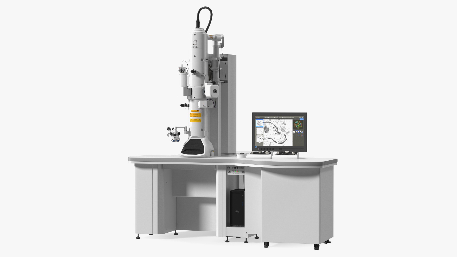 Transmission Electron Microscope JEOL With Control System 3D