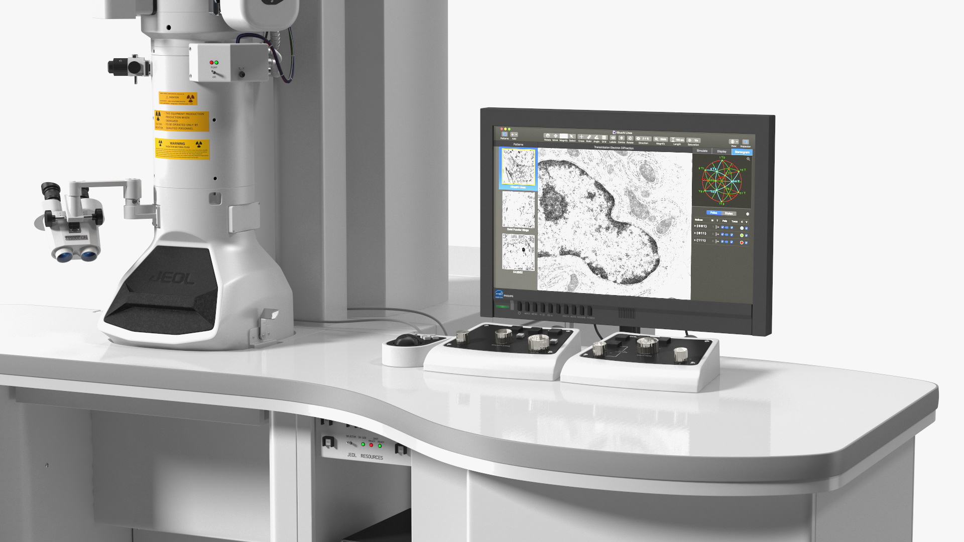 Transmission Electron Microscope JEOL With Control System 3D