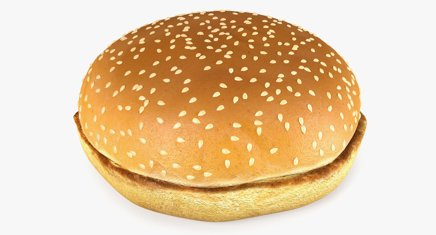 3D Hamburger Bun model