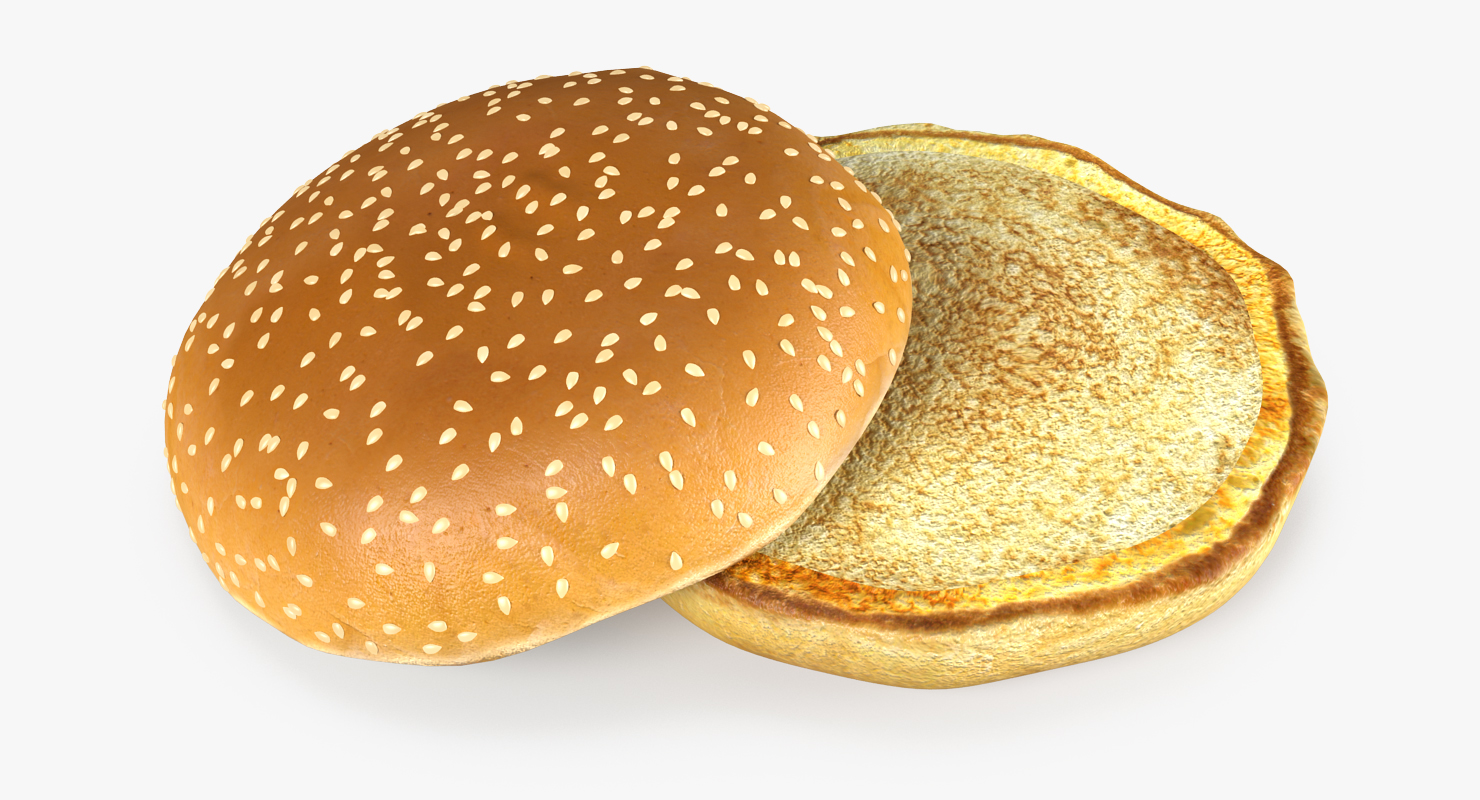 3D Hamburger Bun model