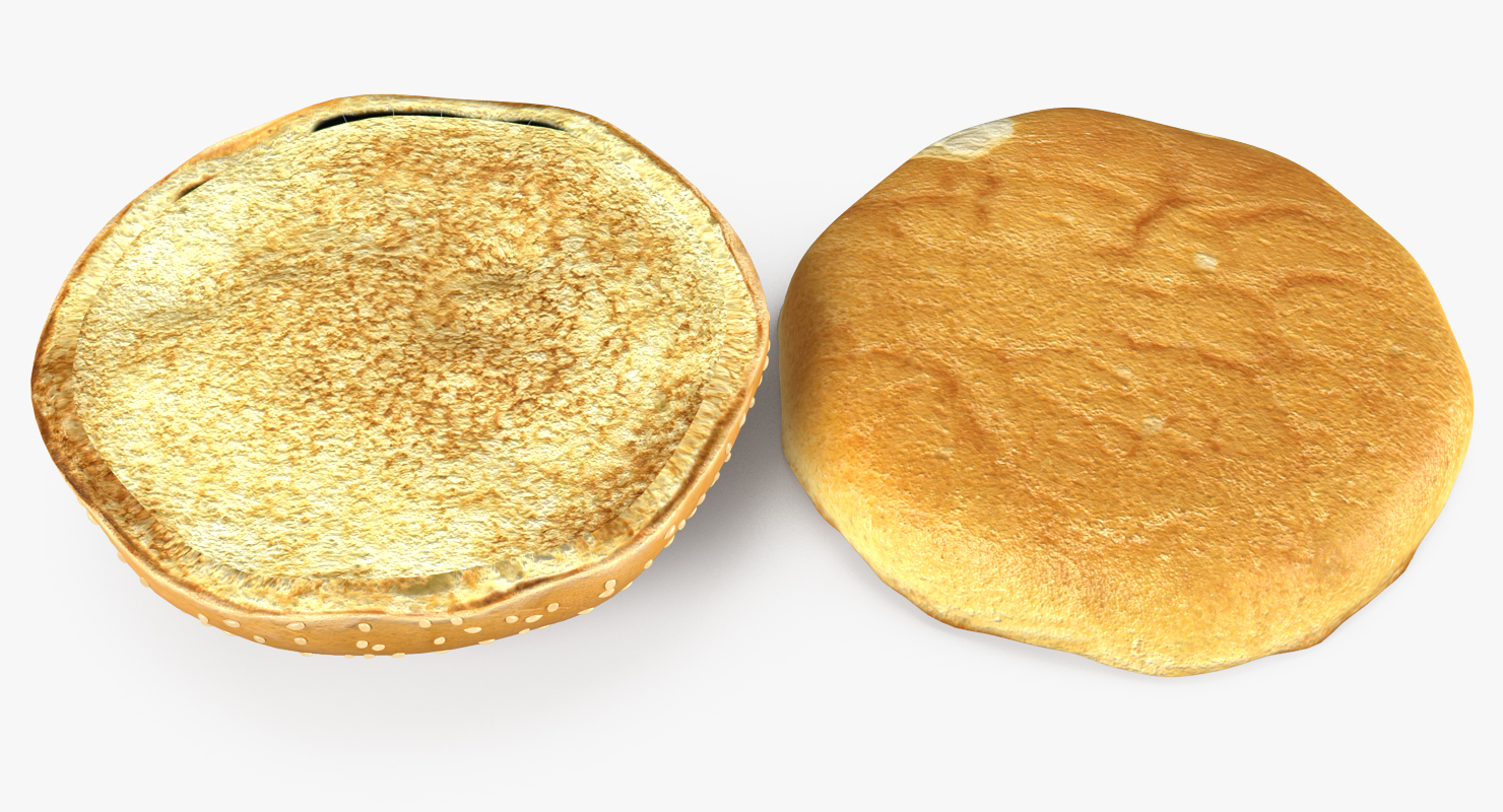3D Hamburger Bun model