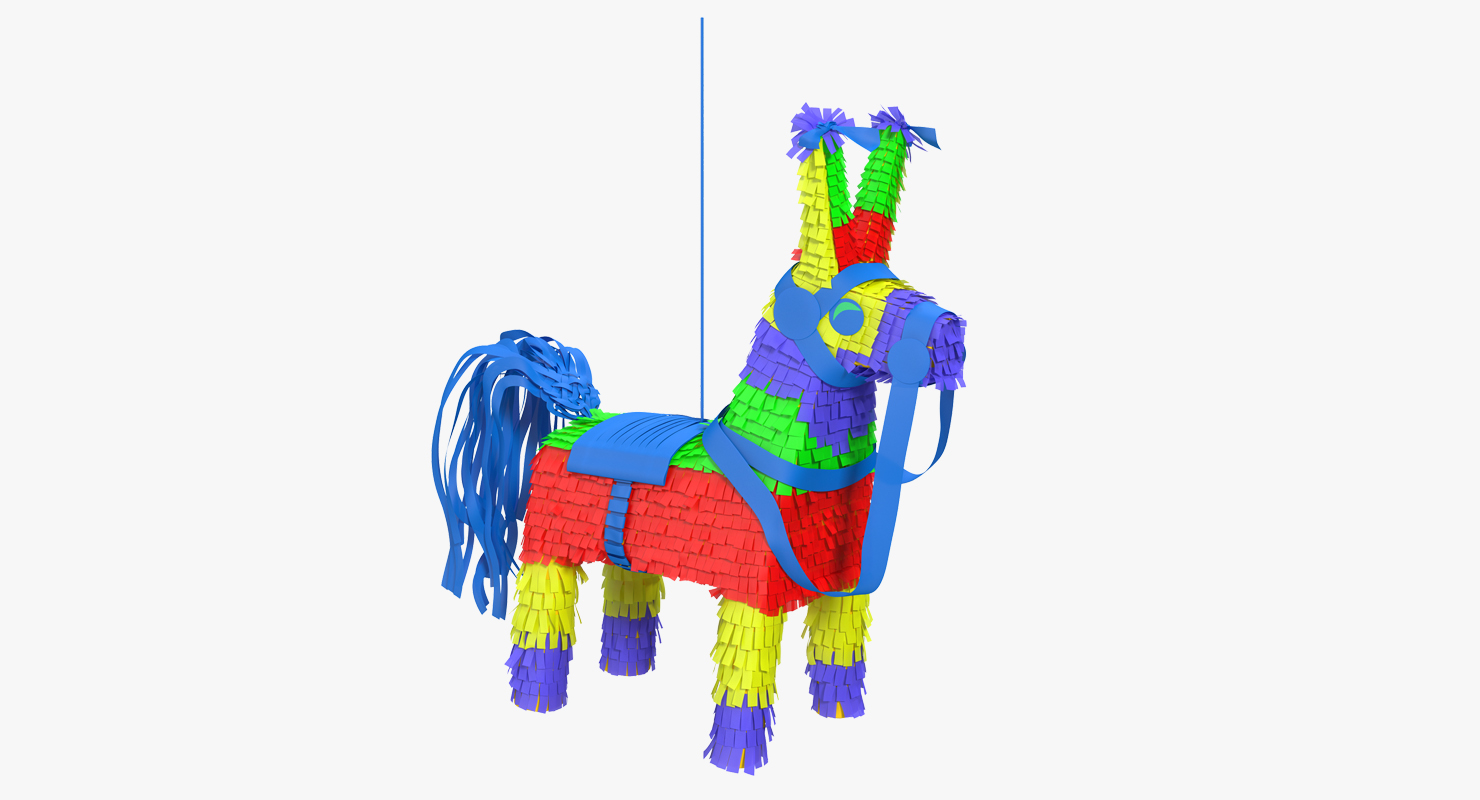 3D Mexican Donkey Pinata
