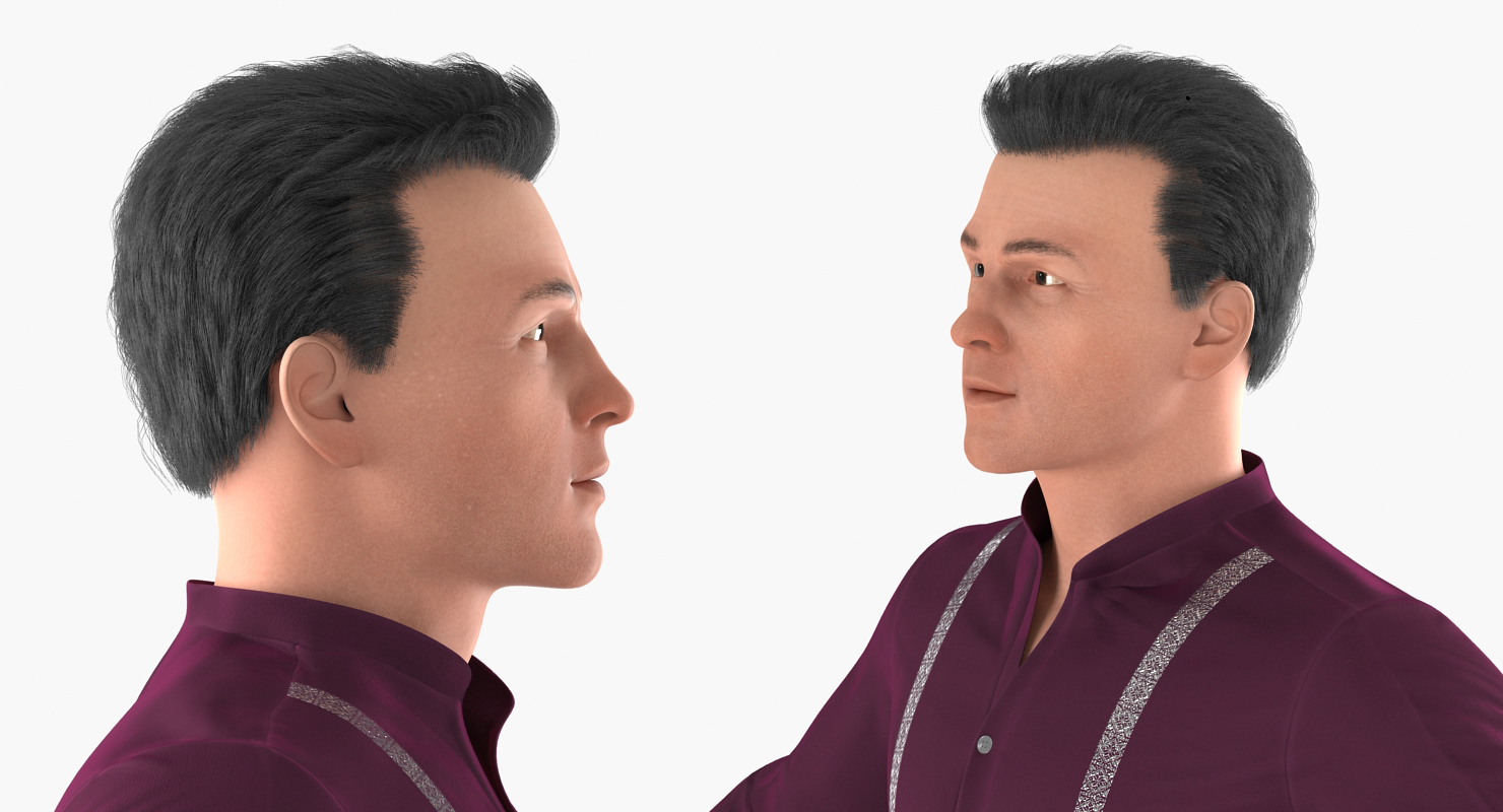3D Male Figure Skater model