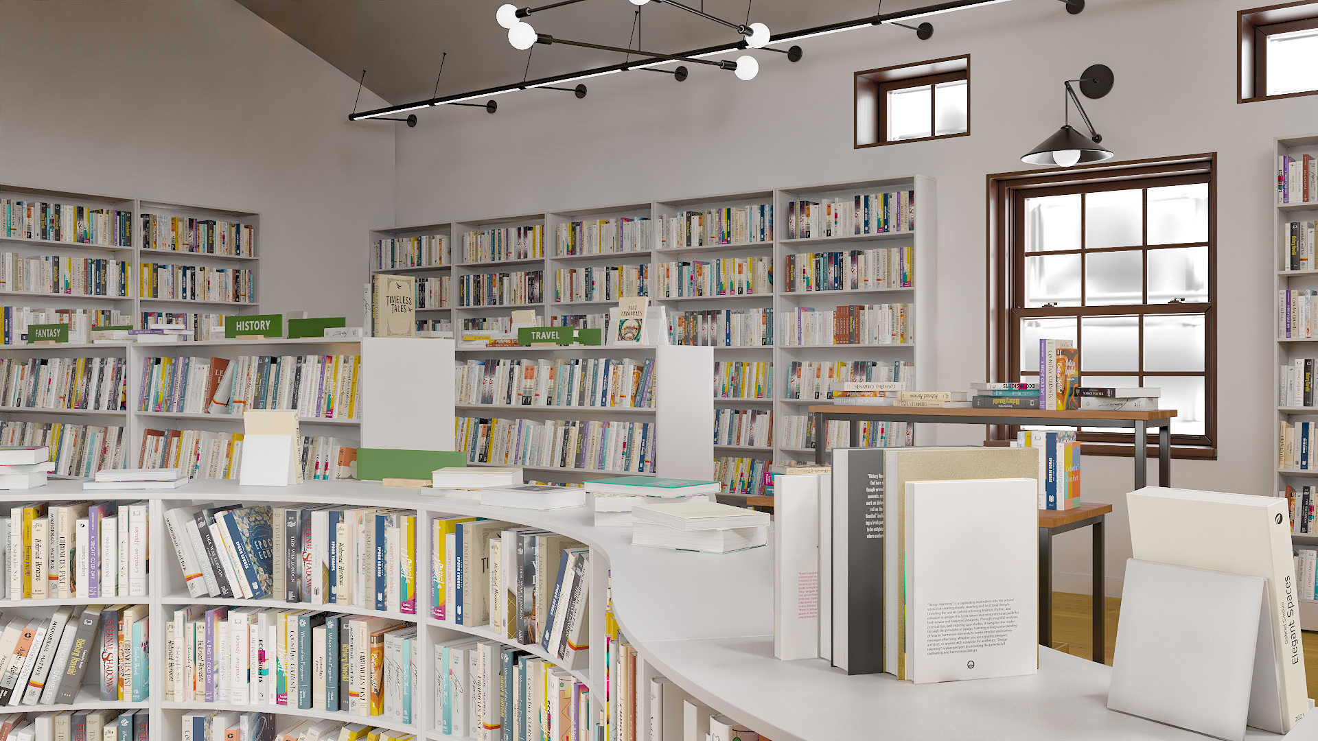 Book Store Interior 3D model