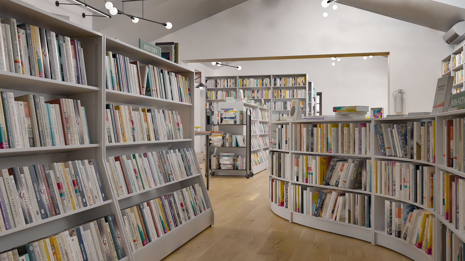 Book Store Interior 3D model