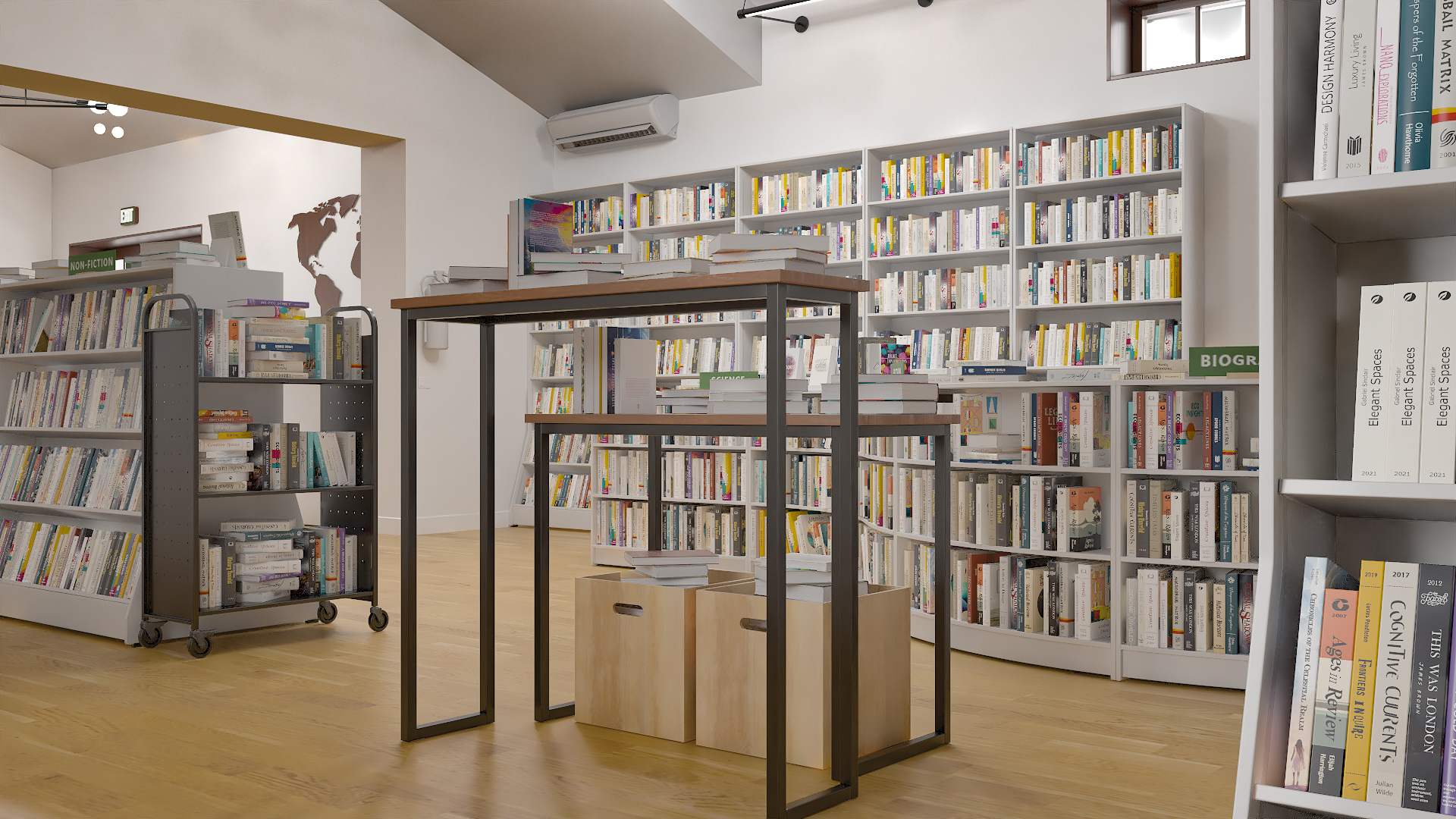 Book Store Interior 3D model