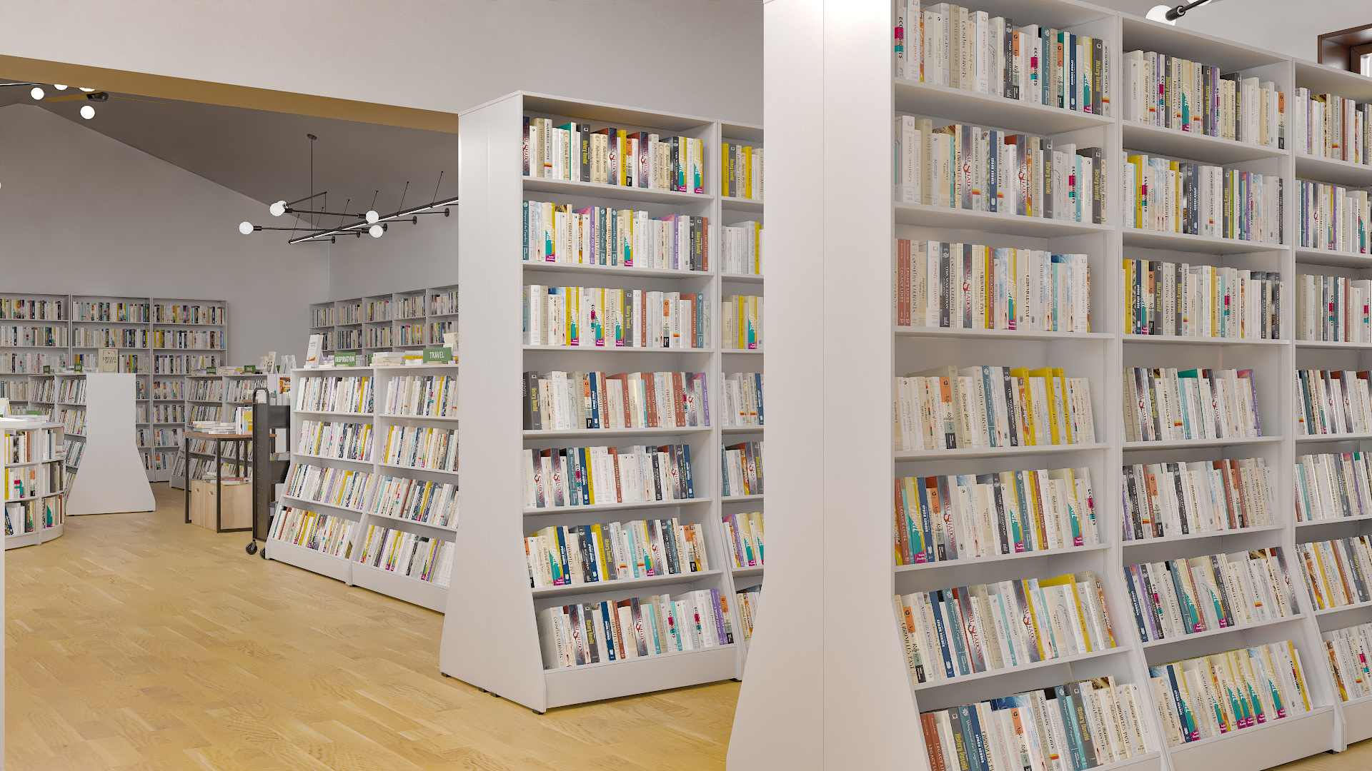 Book Store Interior 3D model