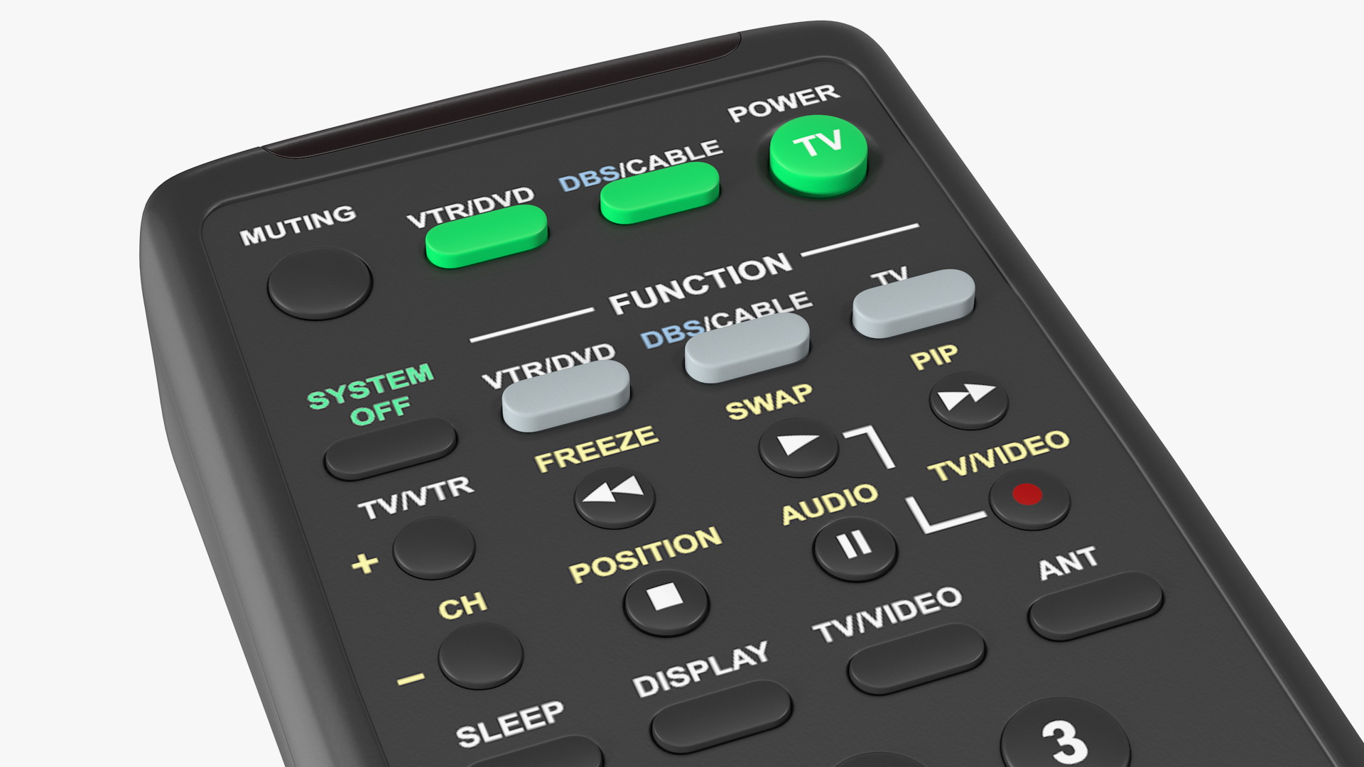 3D Sony RM-Y167 IR TV Remote Control model