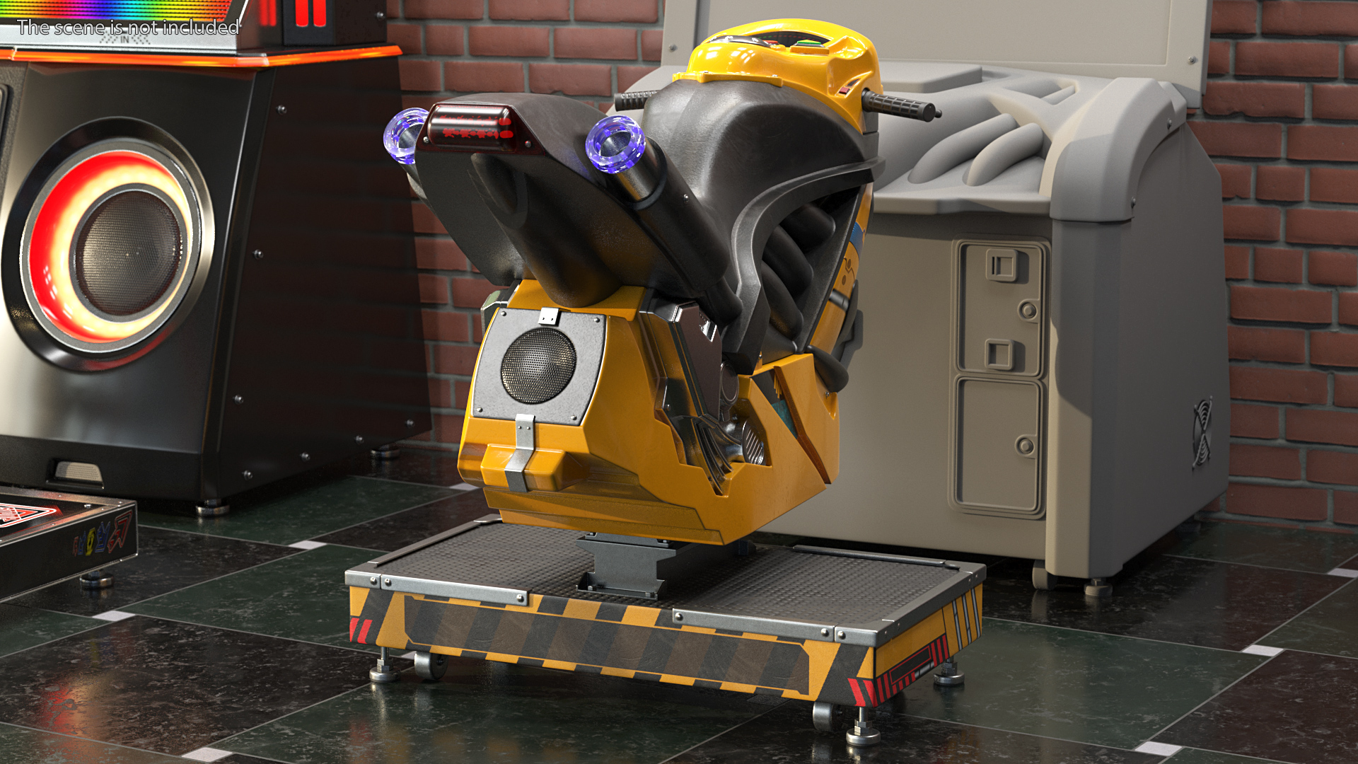3D Motorcycle Arcade Platform