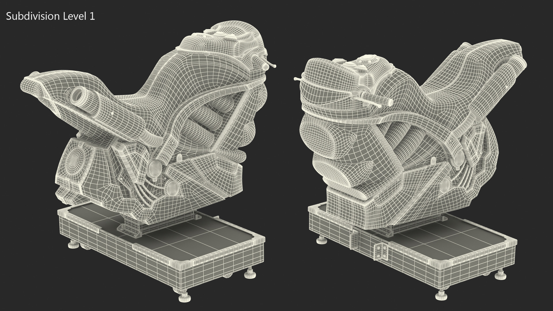 3D Motorcycle Arcade Platform