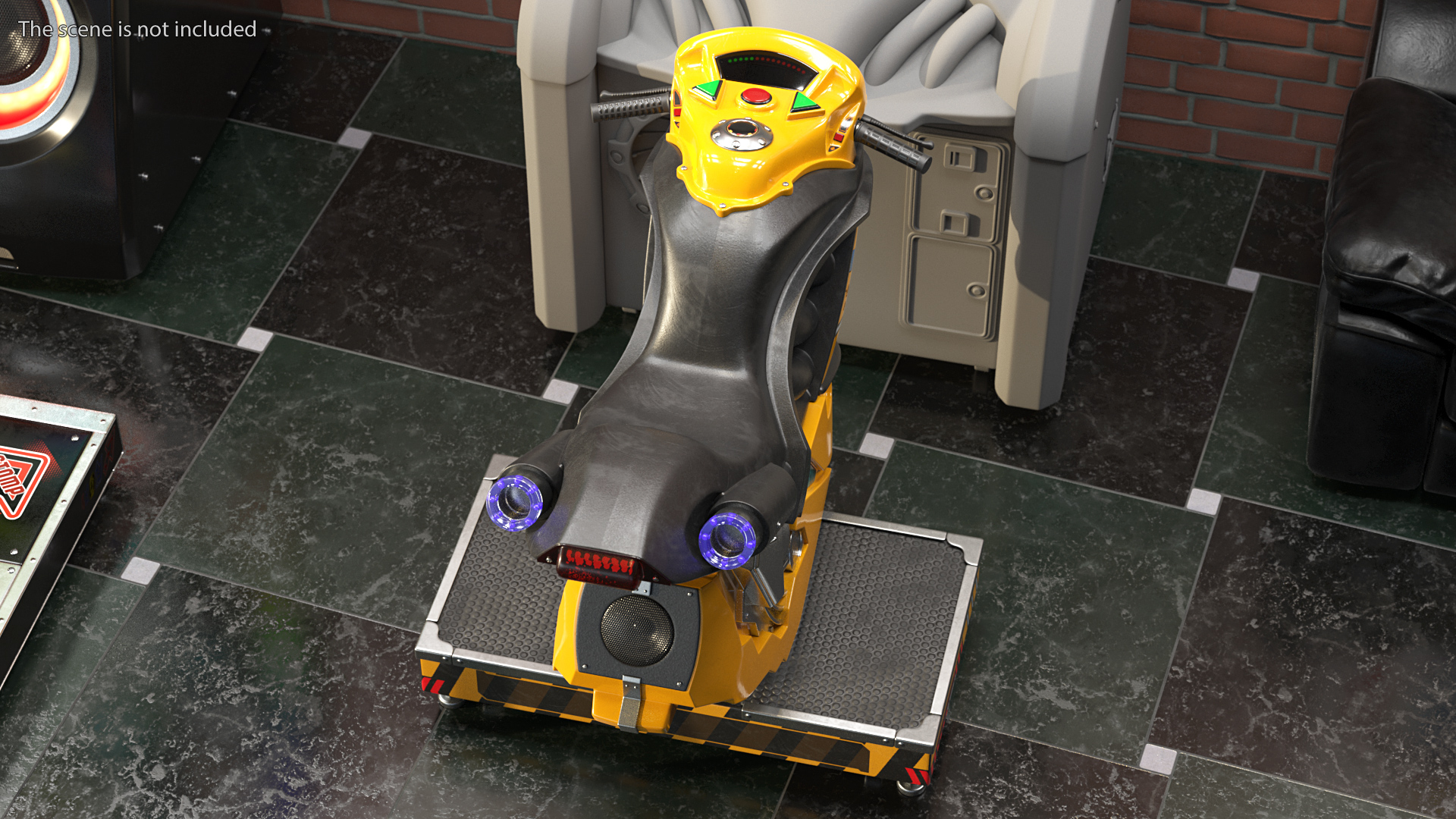 3D Motorcycle Arcade Platform