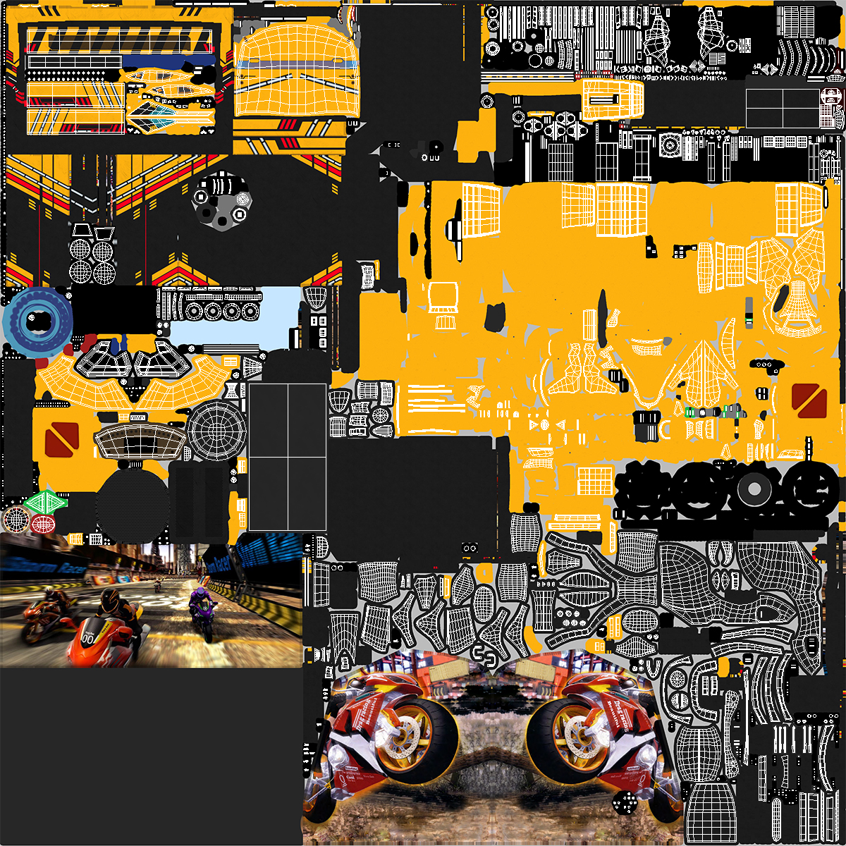 3D Motorcycle Arcade Platform