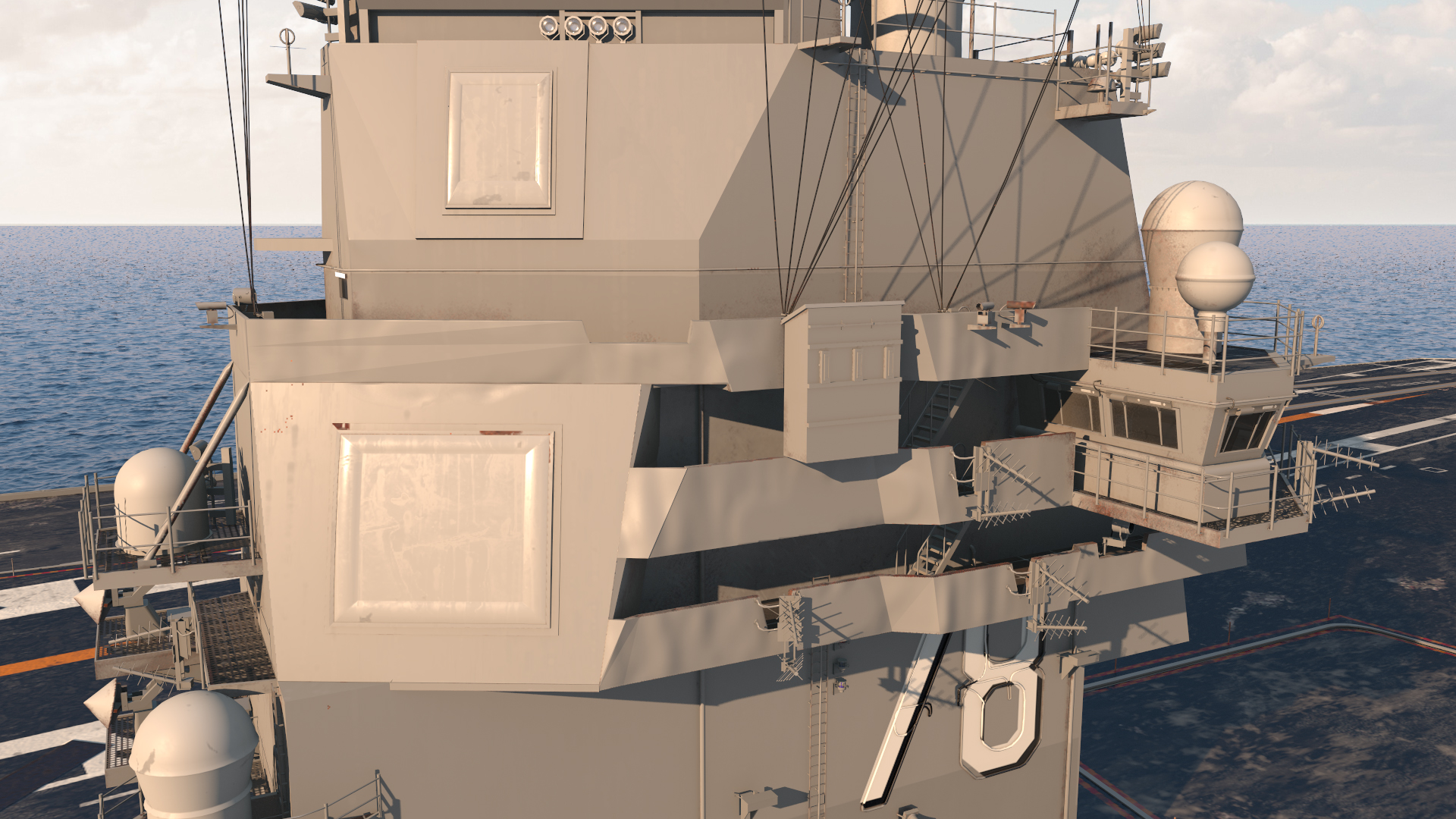3D USS Gerald Ford CVN 78 Rigged for Maya model