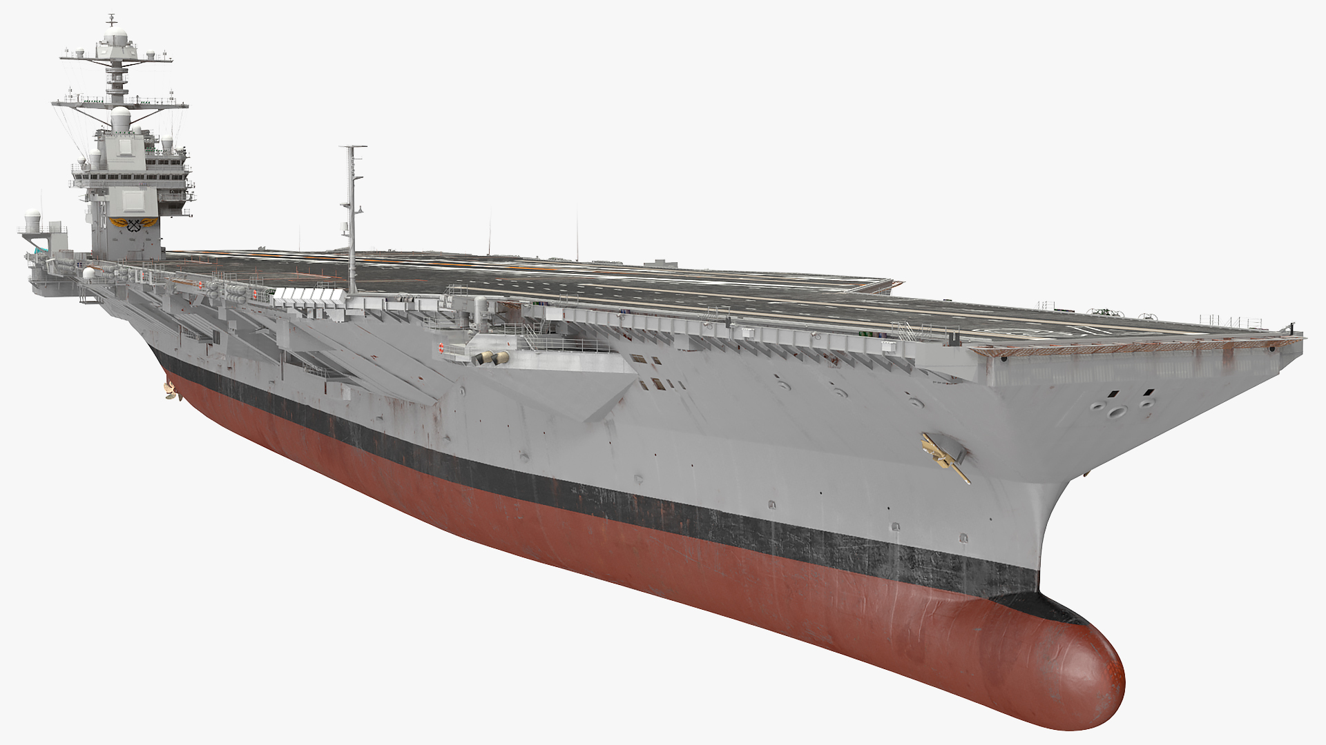 3D USS Gerald Ford CVN 78 Rigged for Maya model