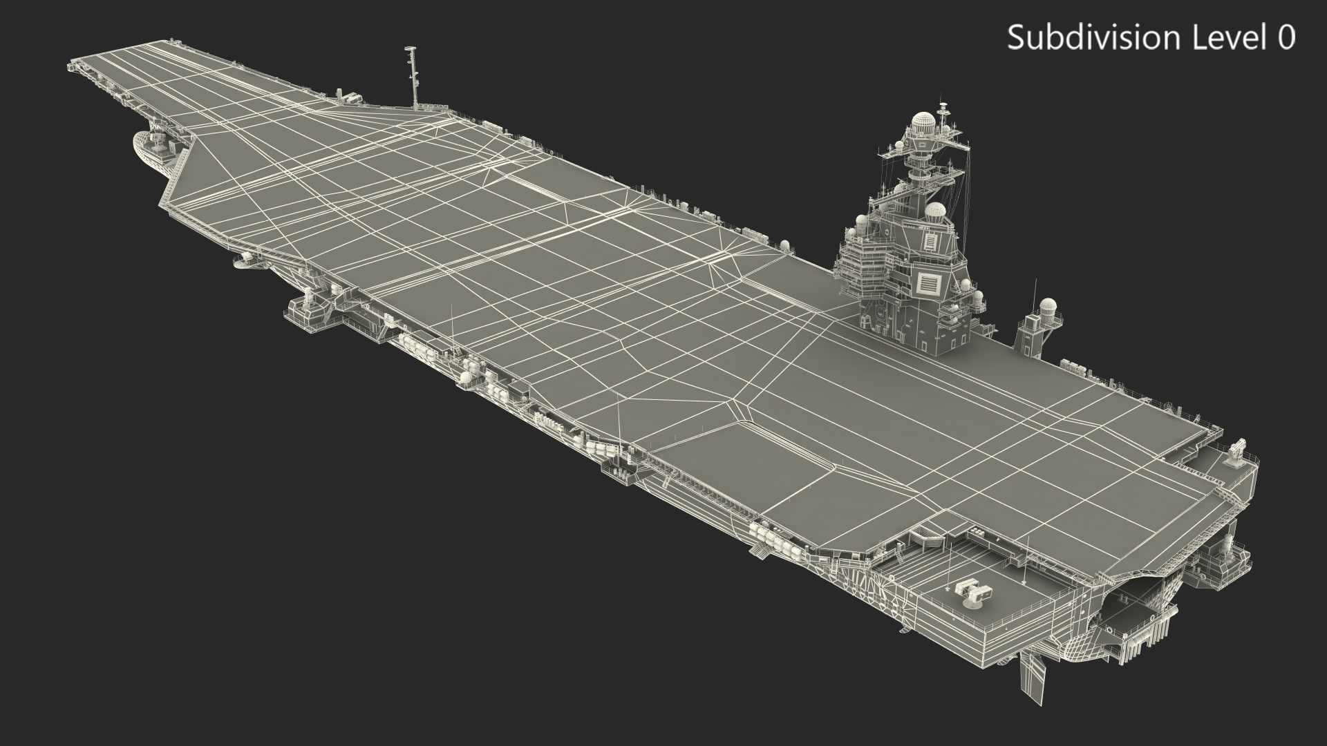 3D USS Gerald Ford CVN 78 Rigged for Maya model