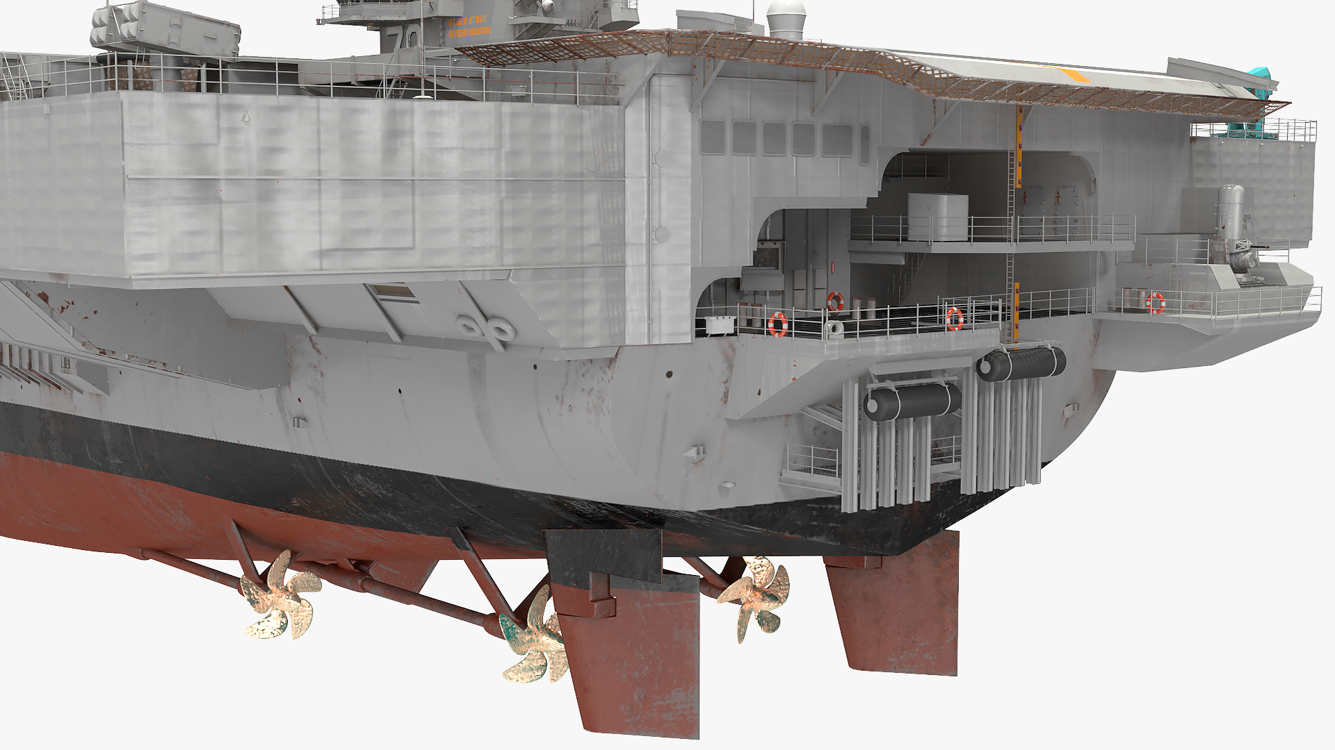 3D USS Gerald Ford CVN 78 Rigged for Maya model