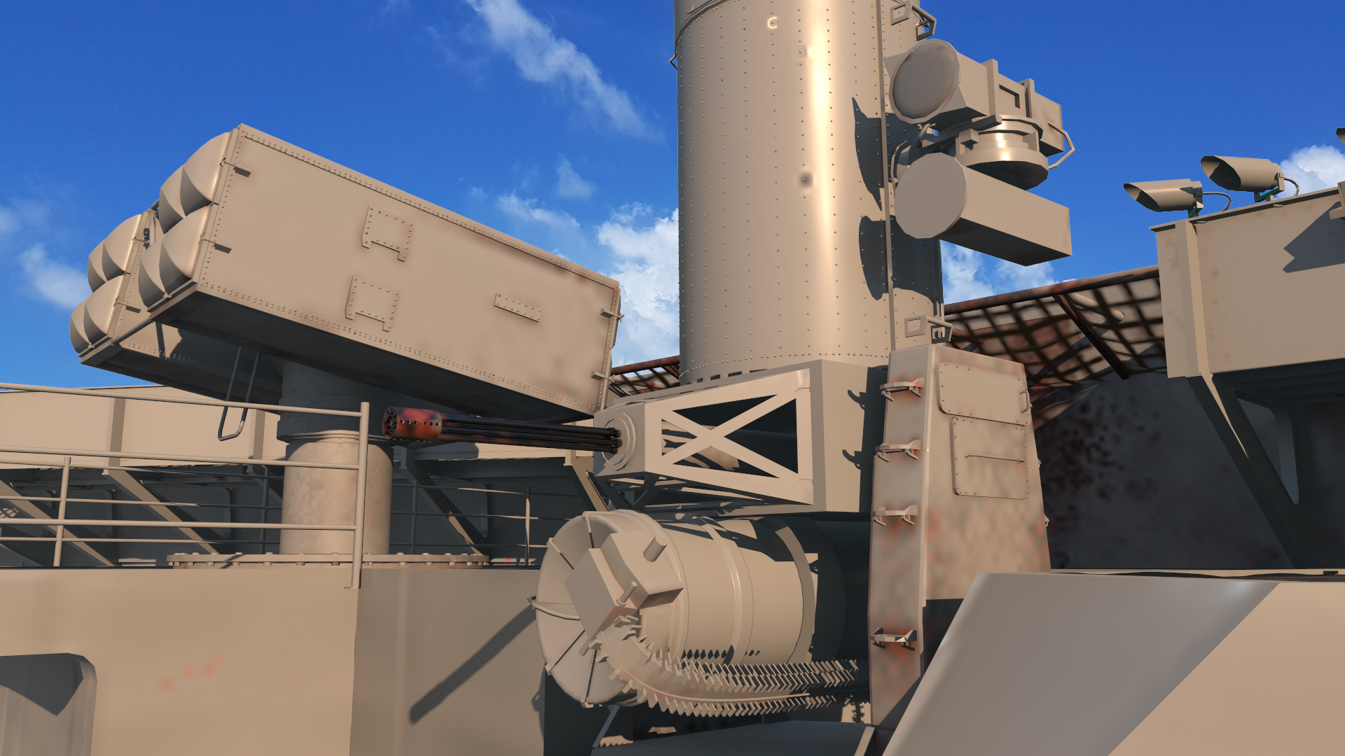 3D USS Gerald Ford CVN 78 Rigged for Maya model