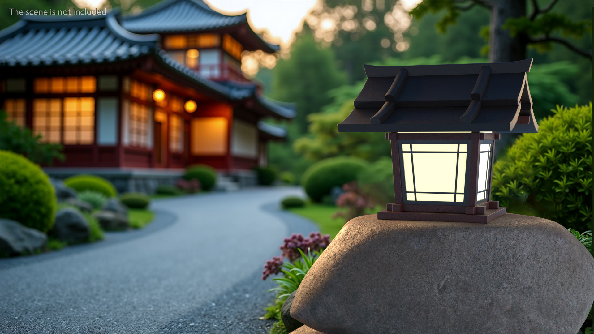 3D Small Japanese Street Lamp
