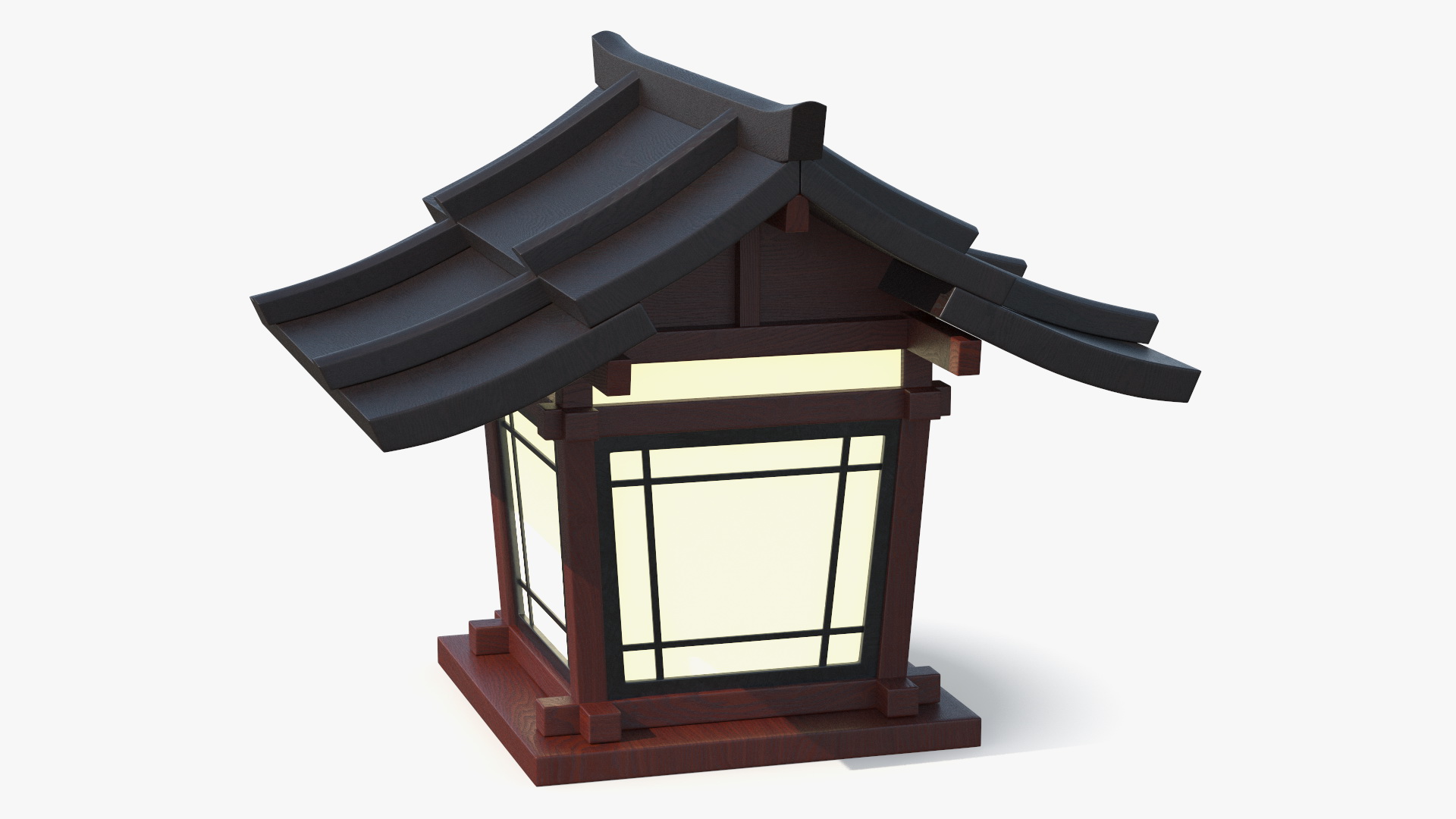 3D Small Japanese Street Lamp