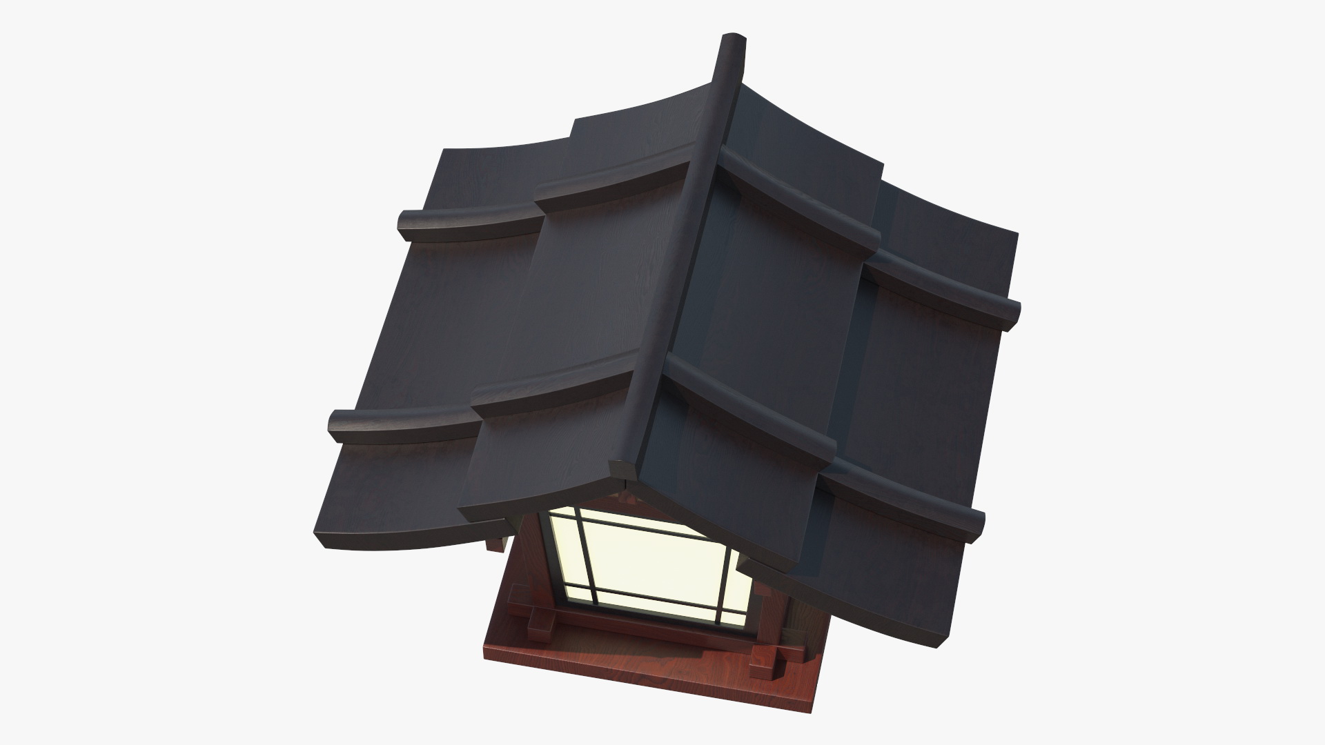 3D Small Japanese Street Lamp