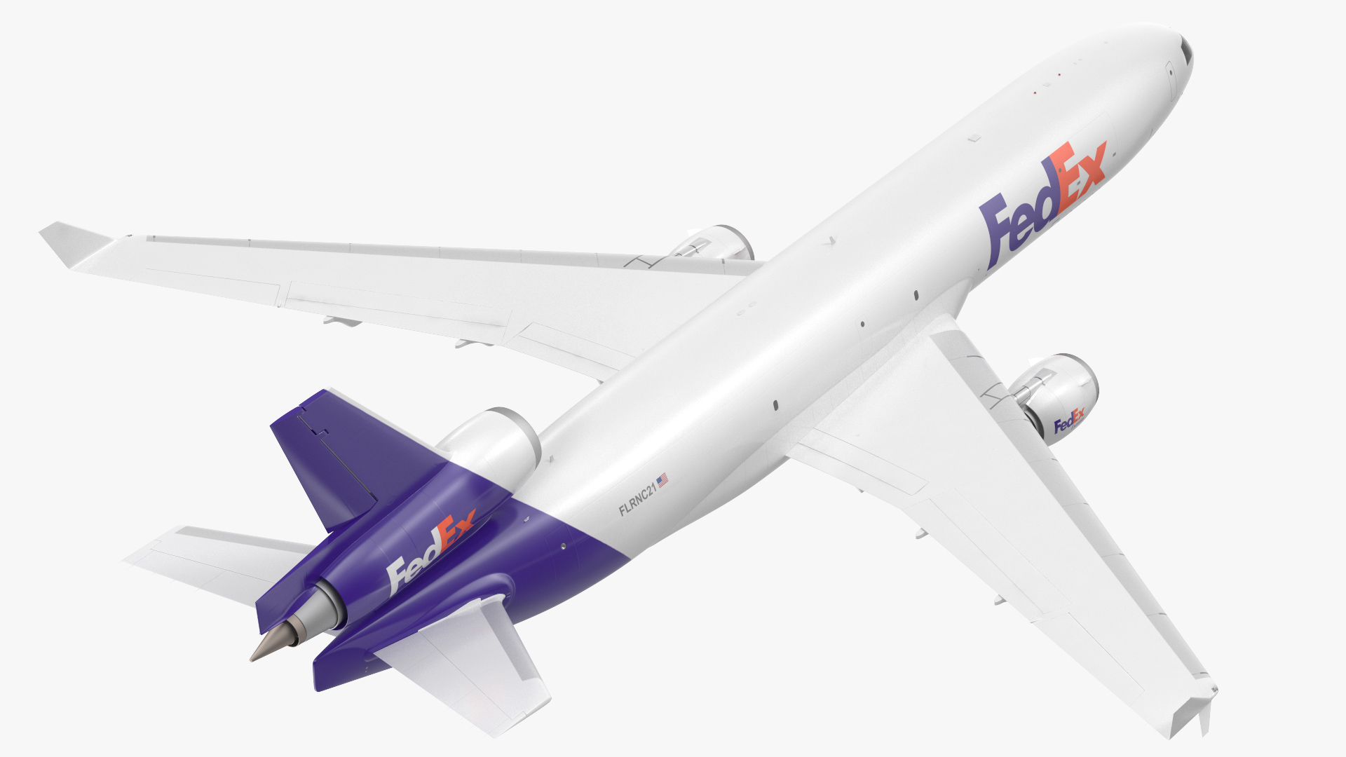 3D model McDonnell Douglas MD11 FedEx Flight