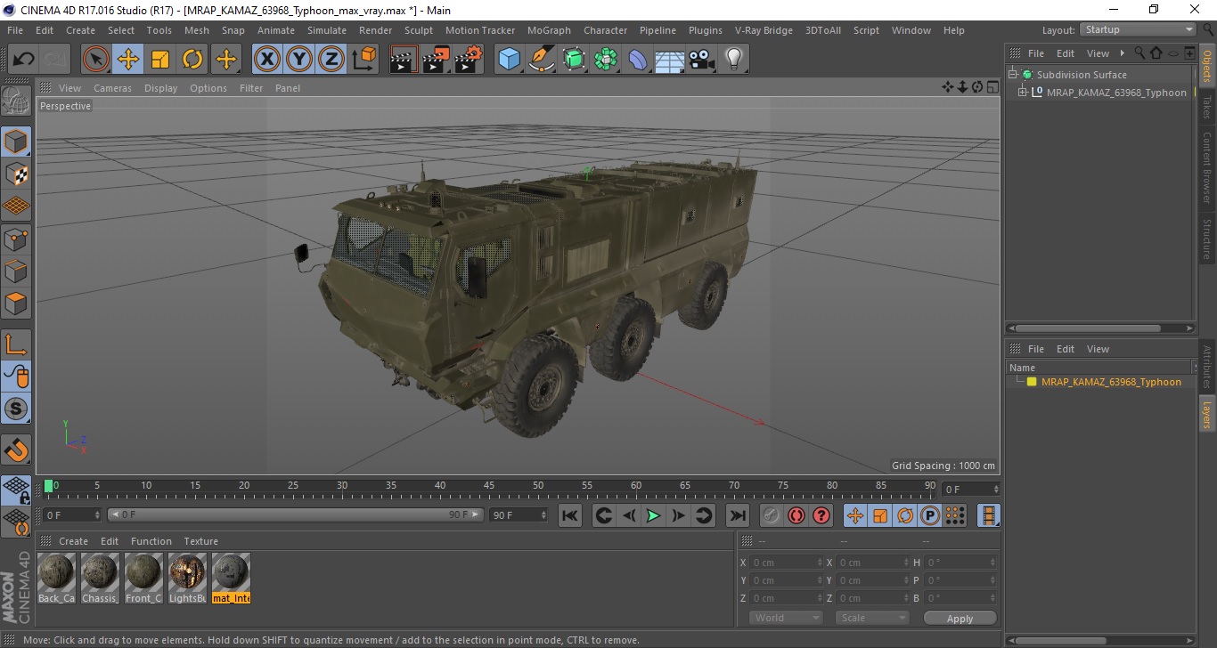 MRAP KAMAZ 63968 Typhoon 3D model