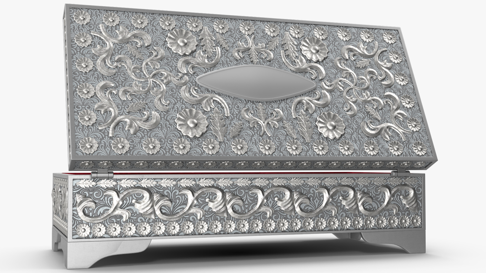Metal Jewelry Box 3D